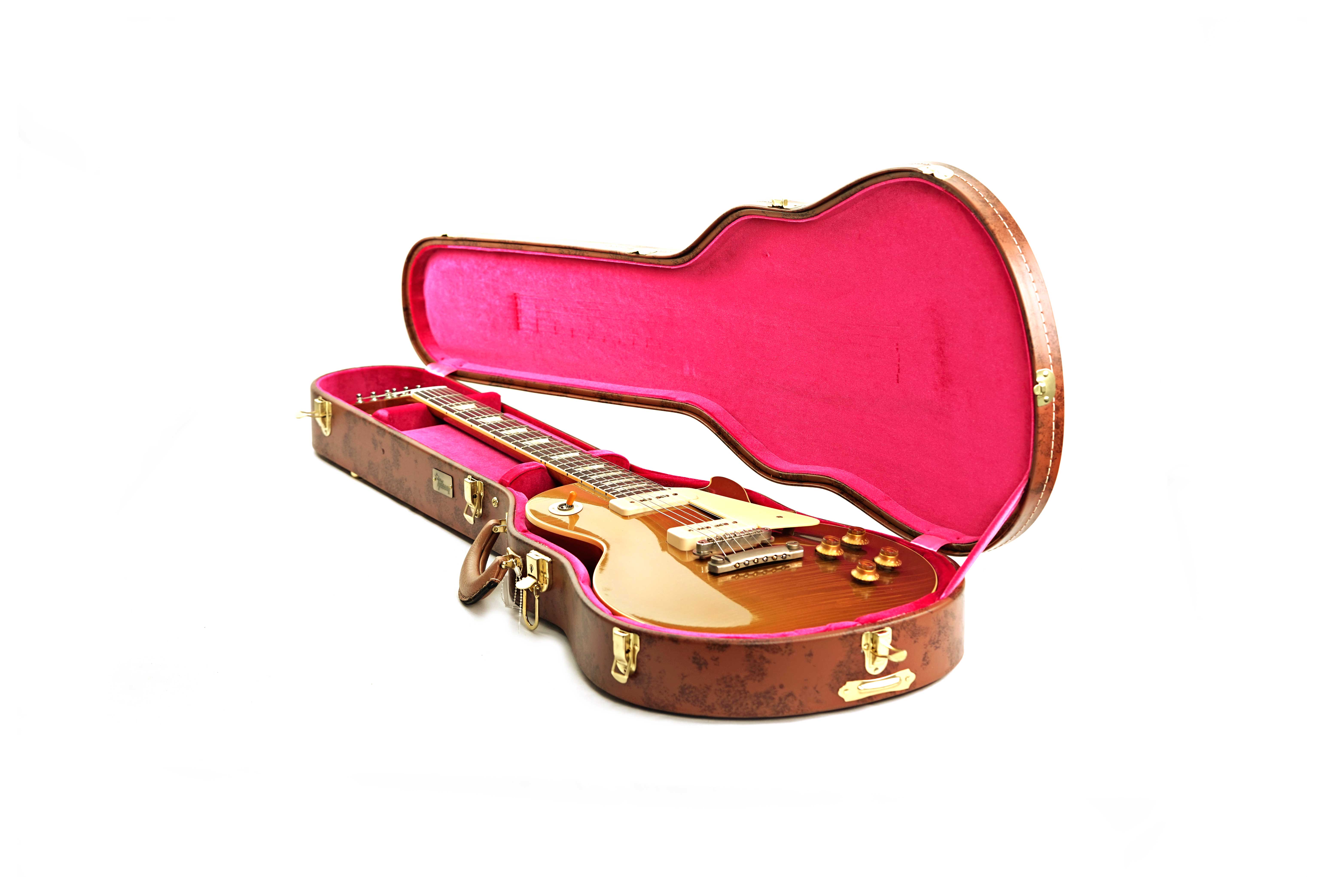 GUITARGUITAR Gibson Custom Shop Murphy Lab 1956 Les Paul Goldtop Reissue Ultra Light Aged Double Gold #65205