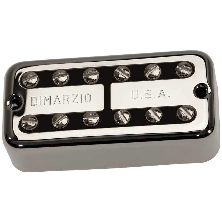 GUITARGUITAR DiMarzio PAF'Tron Bridge Pickup F-Spaced Nickel Cover Black Insert Humbucker Pickup