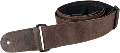 GUITARGUITAR Leathergraft 2in Adjustable Brown Strap