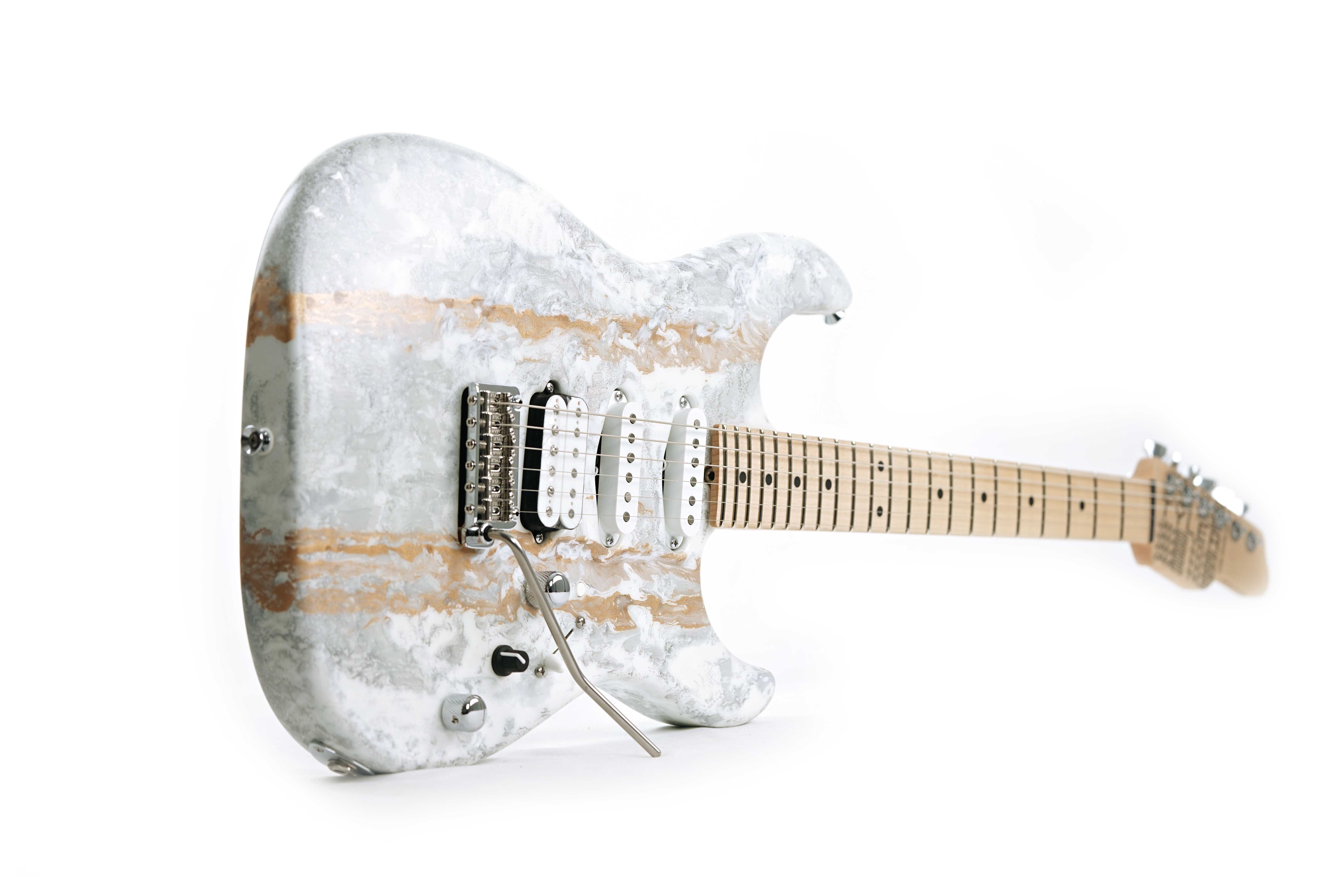 GUITARGUITAR Tyler USA Studio Elite HD White Shmear Maple Fingerboard #24385