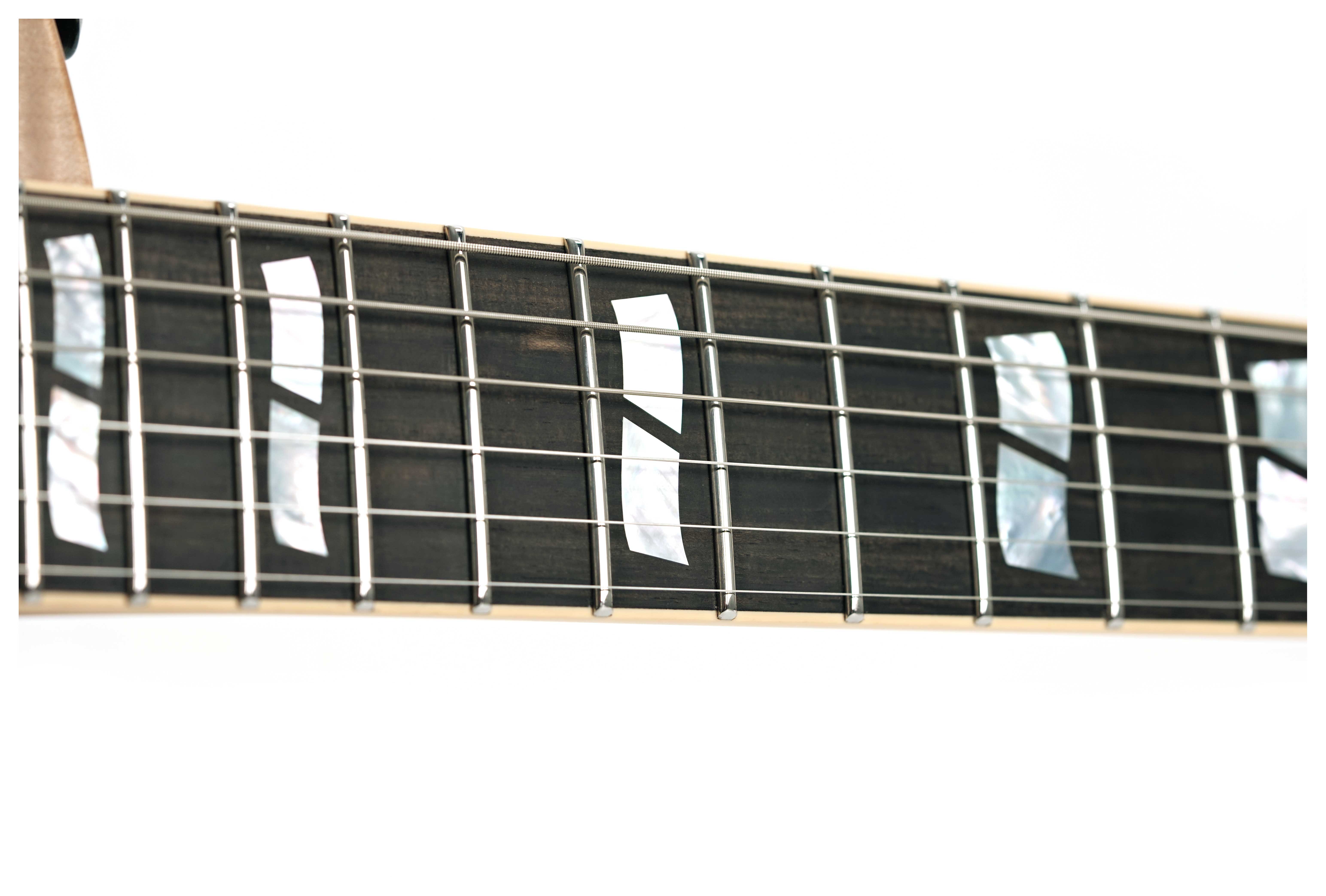 GUITARGUITAR ESP USA Eclipse Flame Maple EMG FR Black Natural Fade Satin (Ex-Demo) #US24302