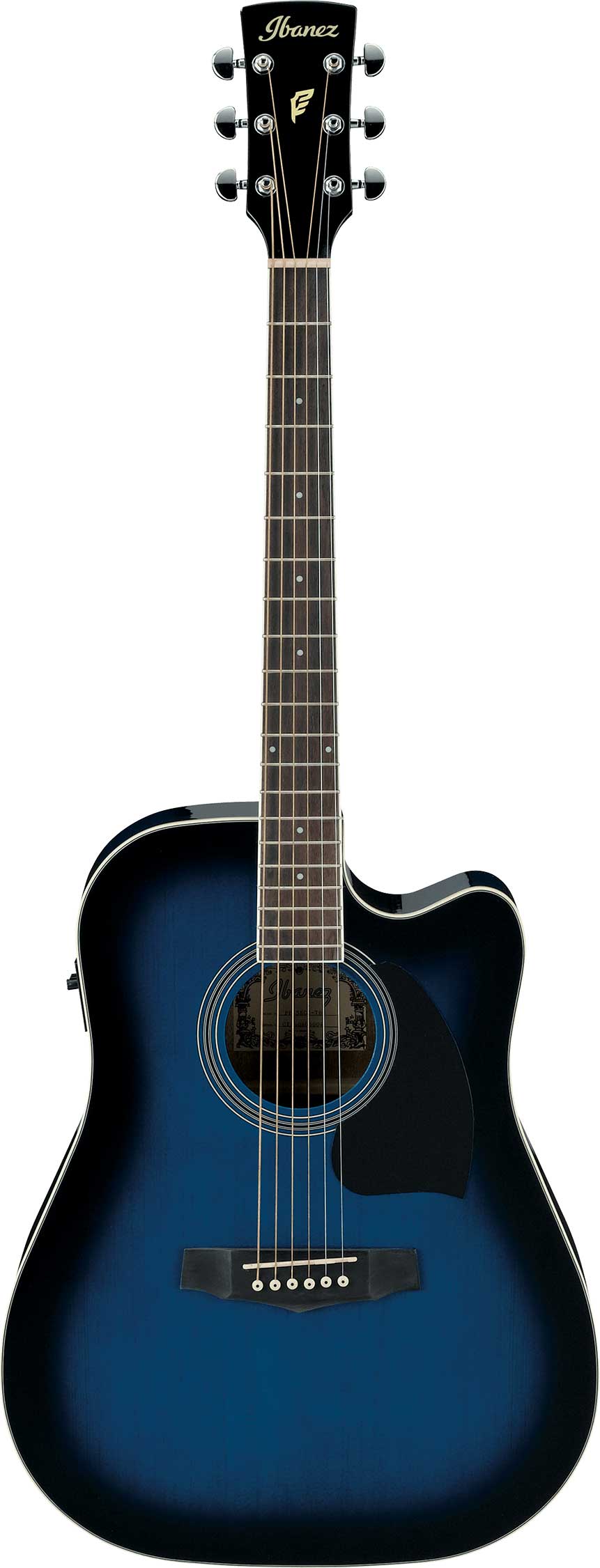 GUITARGUITAR Ibanez PF15ECE Transparent Blue Sunburst