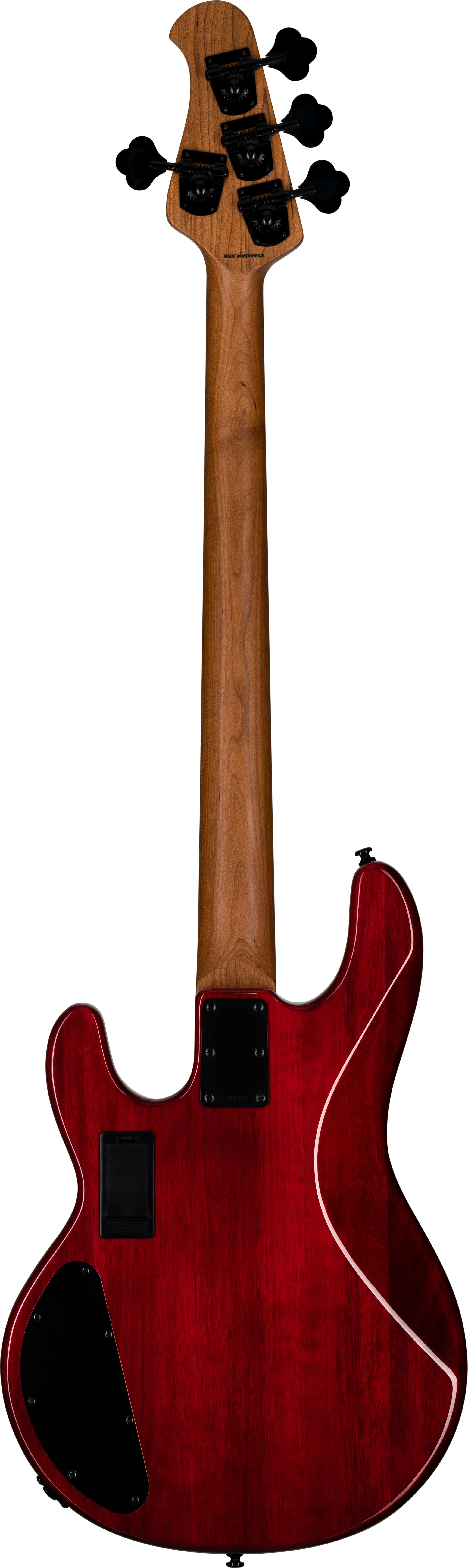 GUITARGUITAR Music Man Sterling StingRay HH RAY34HH Spalted Maple Blood Orange Burst
