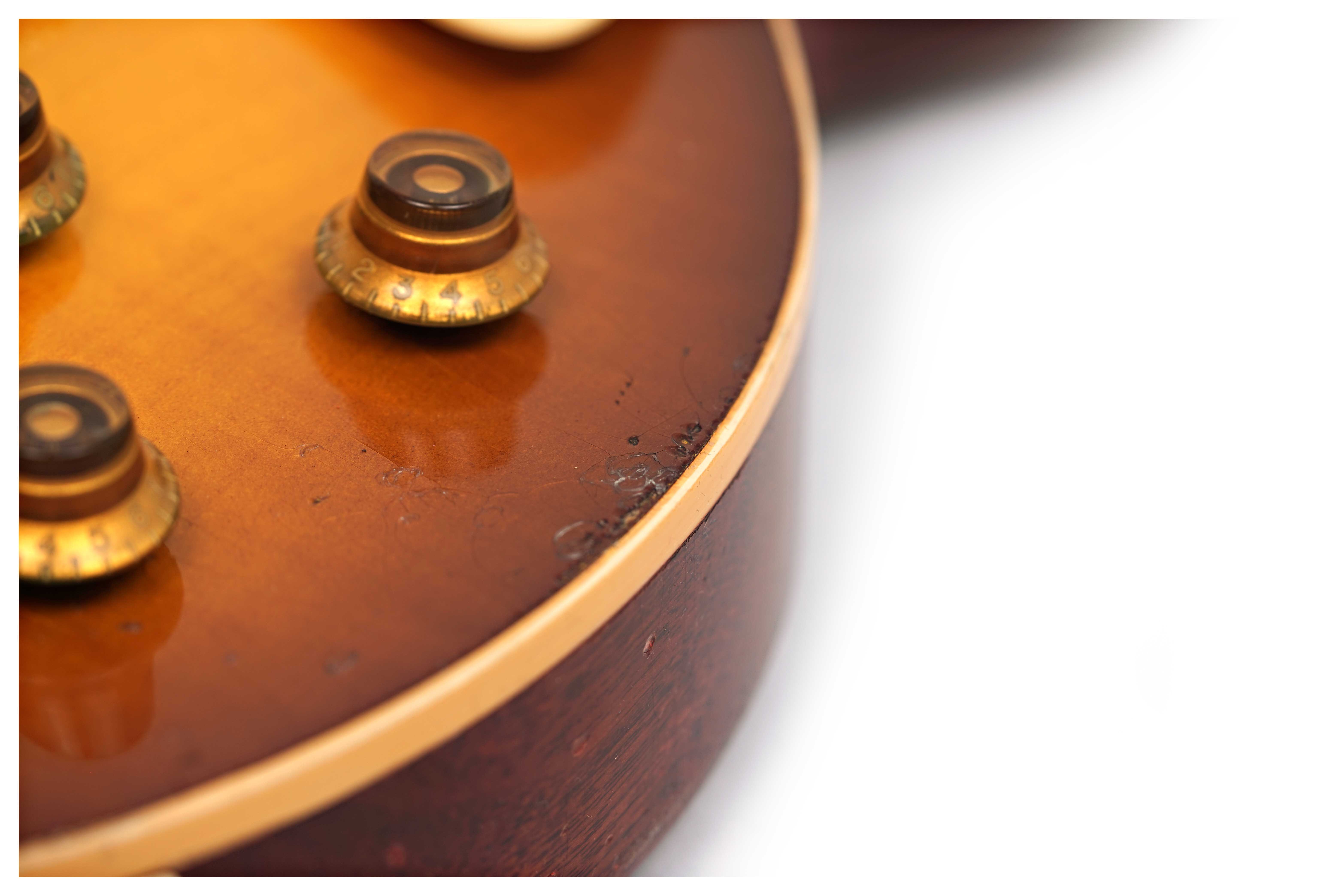 GUITARGUITAR Gibson Custom Shop Murphy Lab 1959 Les Paul Standard Reissue Heavy Aged Golden Poppy Burst #951703