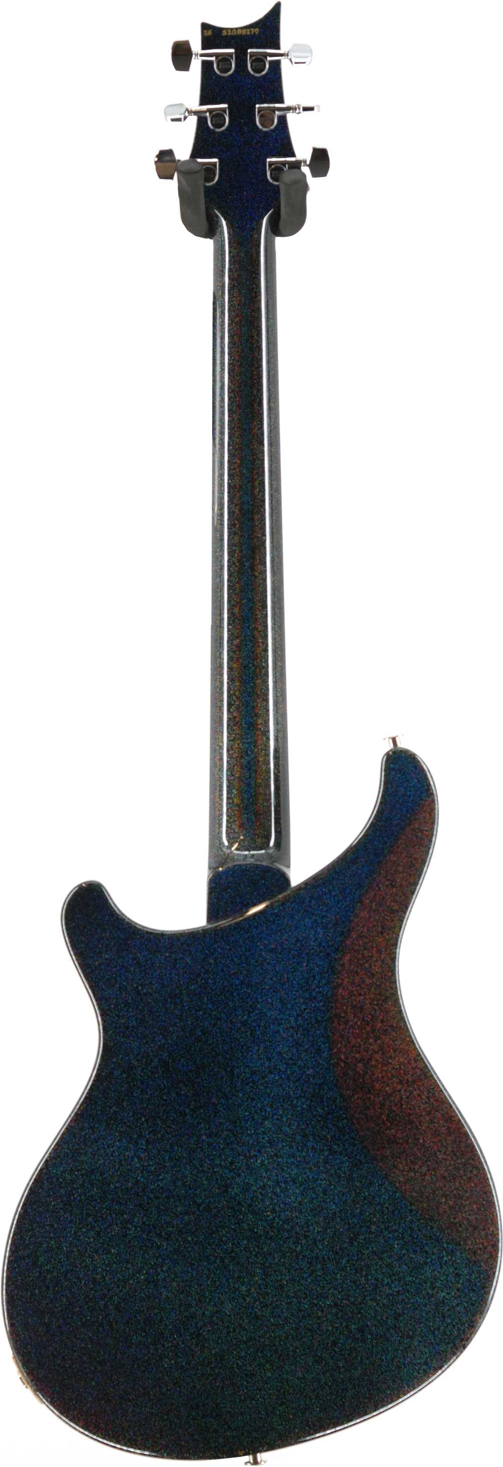 GUITARGUITAR PRS S2 Vela Semi-Hollow Black Rainbow Holoflake with Cuban Mahogany Neck