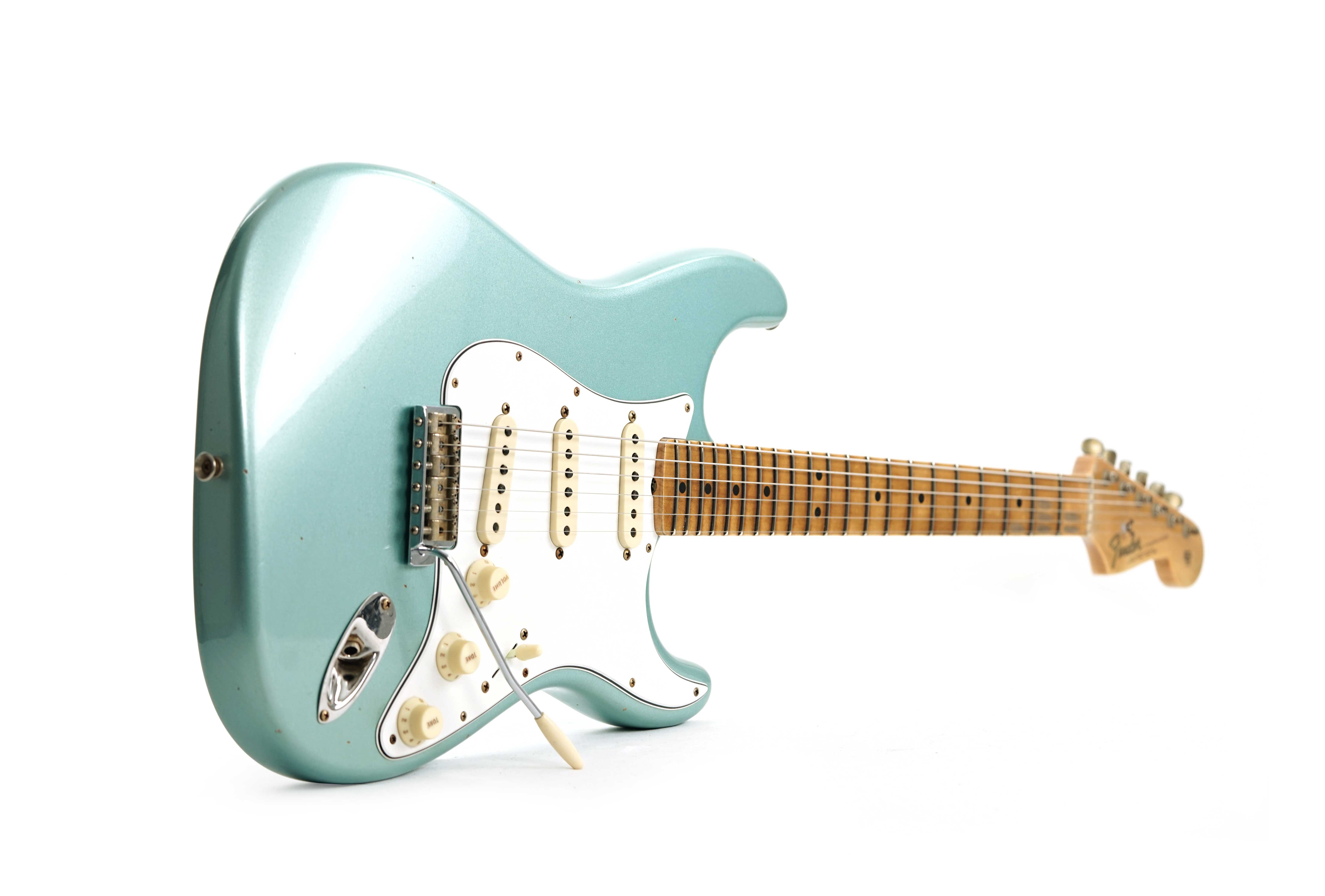 GUITARGUITAR Fender Custom Shop Limited Edition 1965 Stratocaster Journeyman Relic Aged Firemist Silver #CZ583933