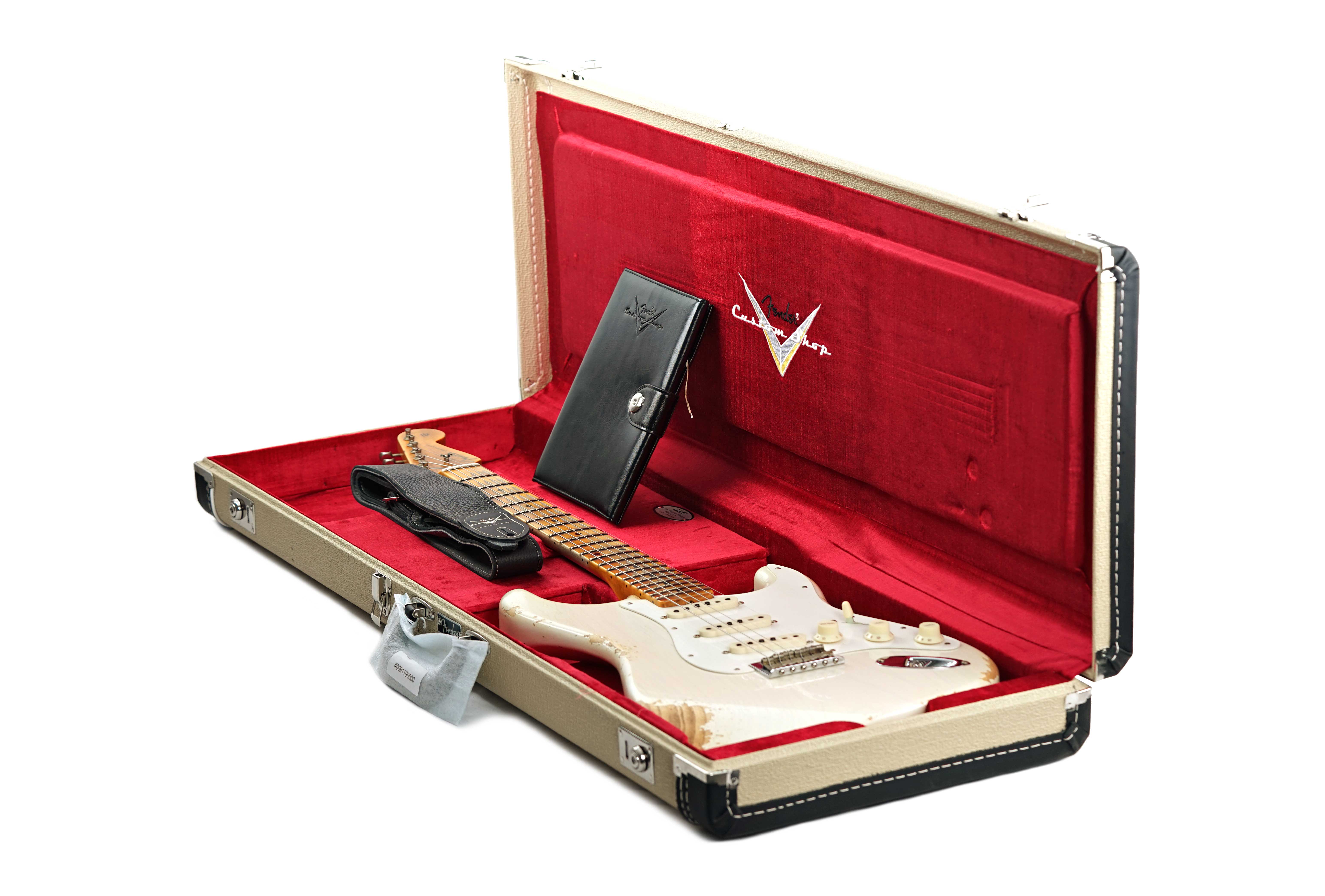 GUITARGUITAR Fender Custom Shop Limited Edition Red Hot Hardtail Stratocaster Heavy Relic Aged White Blonde #CZ579291