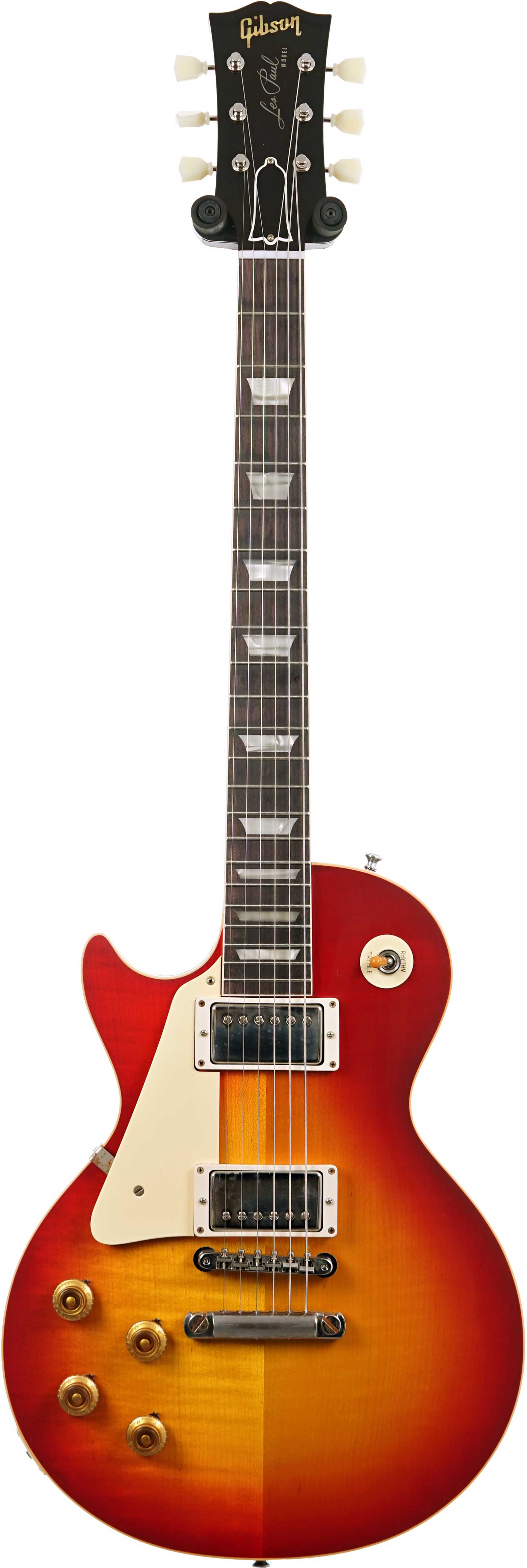 GUITARGUITAR Gibson Custom Shop 1958 Les Paul Standard Washed Cherry Sunburst VOS Left Handed #85762