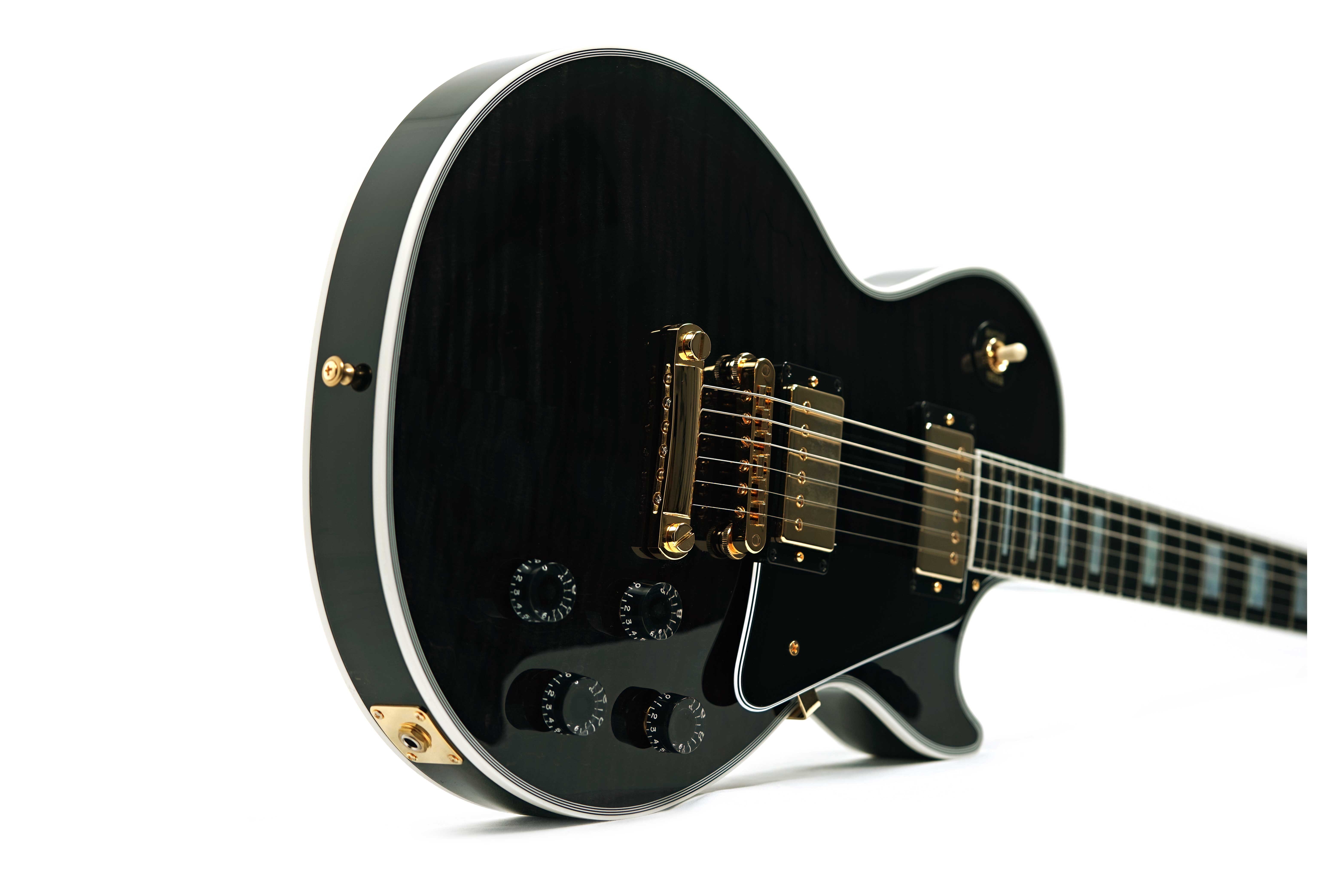 GUITARGUITAR Gibson Custom Shop Dealer Select Les Paul Custom Trans Black #CS502275