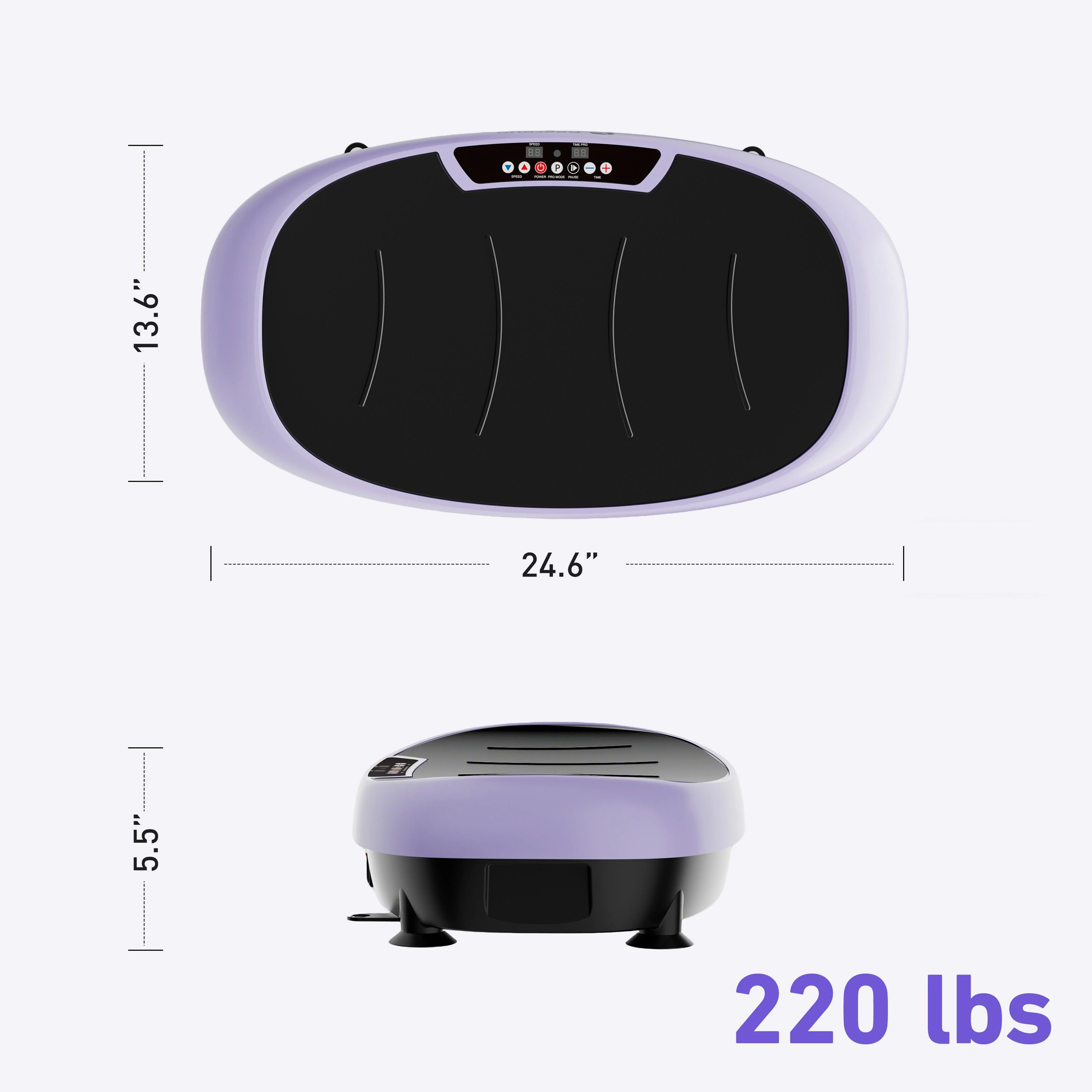 DeerRun® High-Power Full‑Body Vibration Plate Workout, 220lbs