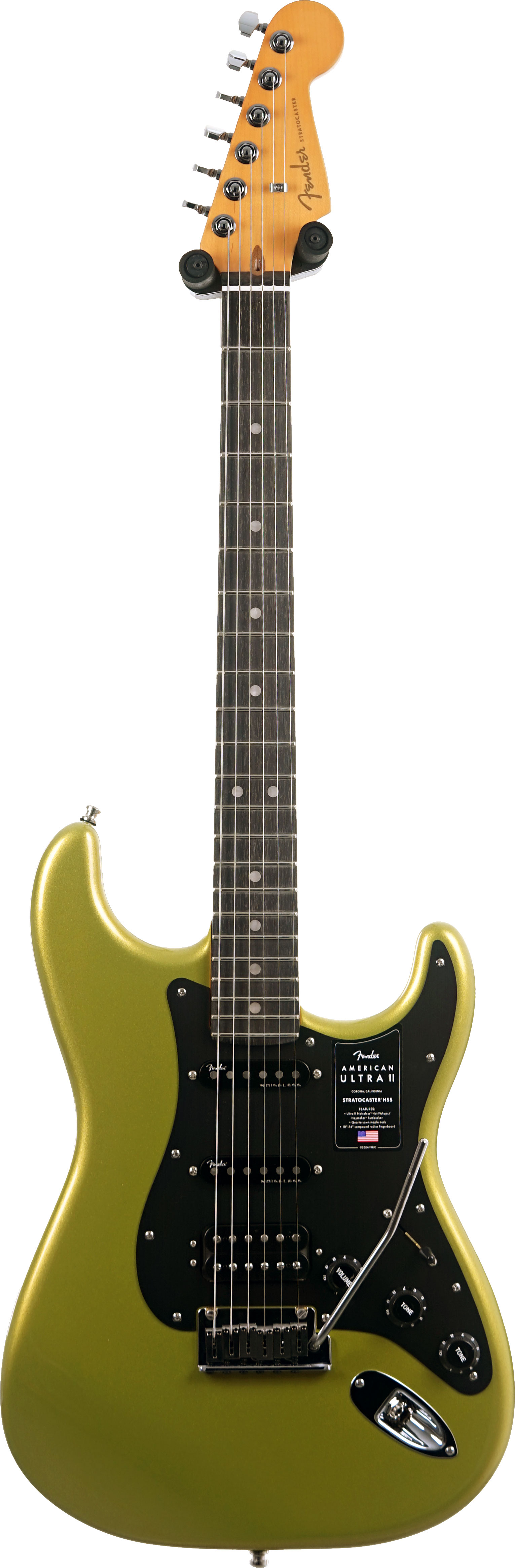 GUITARGUITAR Fender American Ultra II Stratocaster HSS Solar Flare Ebony Fingerboard #US25007255