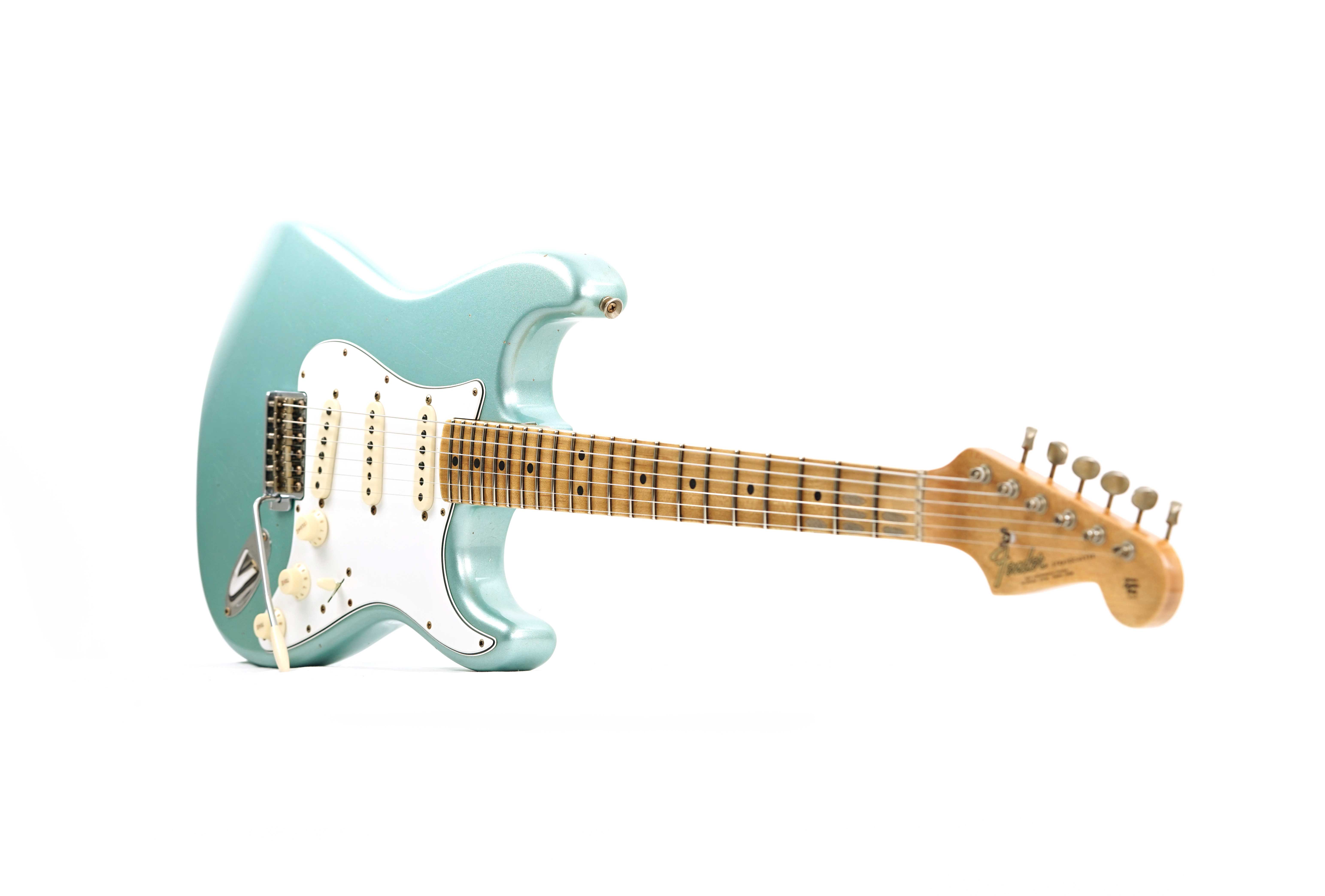 GUITARGUITAR Fender Custom Shop Limited Edition 1965 Stratocaster Journeyman Relic Aged Firemist Silver #CZ583933