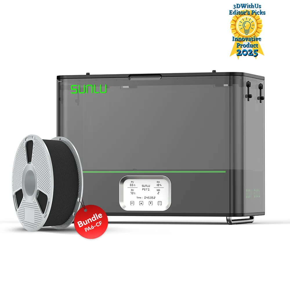 [20%off Offer] SUNLU FilaDryer E2, Up to 110℃, Professional Drying and Annealing, Born for Engineering 3D Printing Filaments