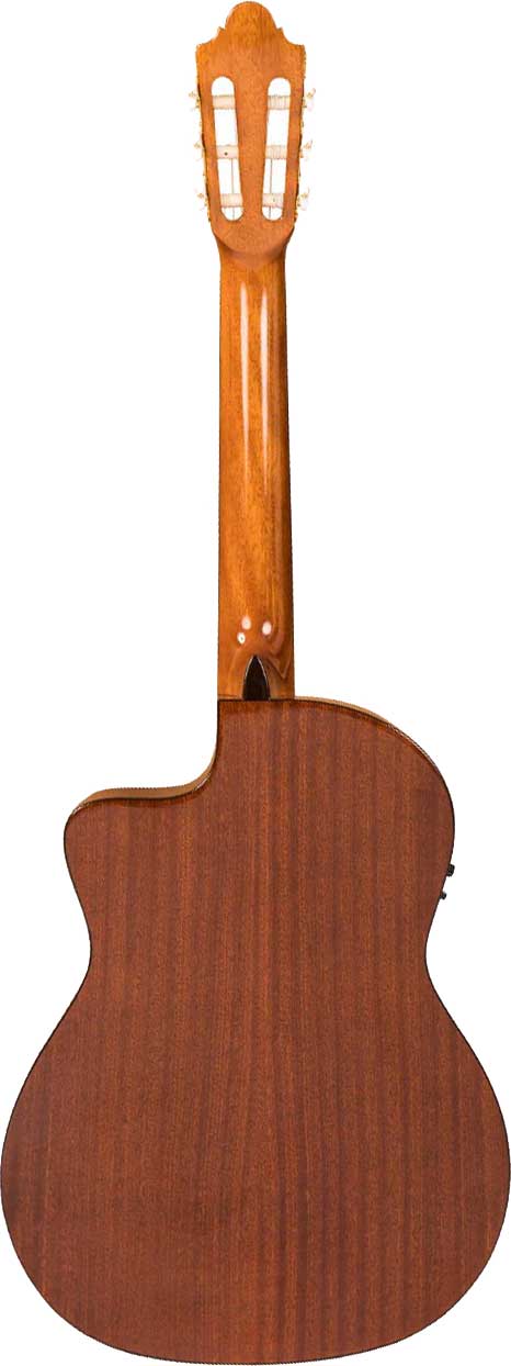 GUITARGUITAR Santos Martinez Preludio Cutaway Electro-Classic Guitar Natural High Gloss