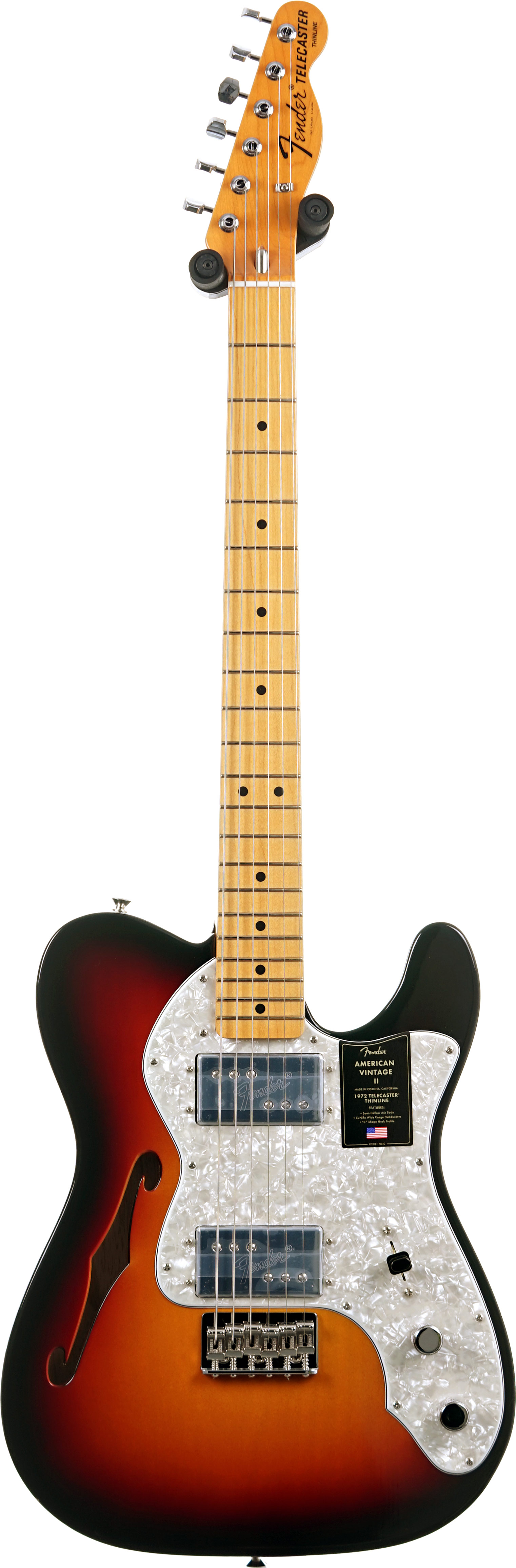 GUITARGUITAR Fender American Vintage II 72 Telecaster Thinline Maple Fingerboard 3 Colour Sunburst #V16678