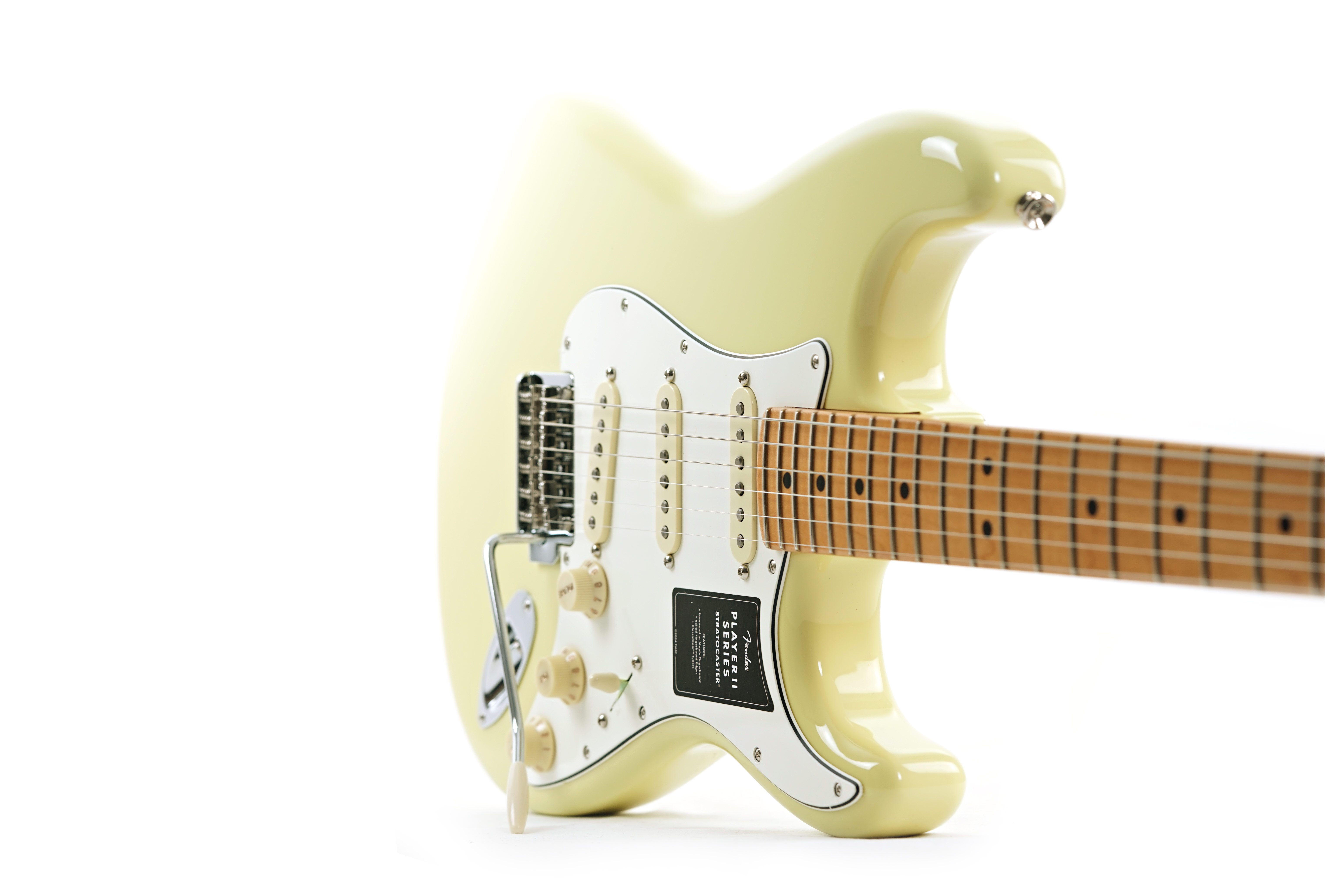 GUITARGUITAR Fender Player II Stratocaster Hialeah Yellow Maple Fingerboard