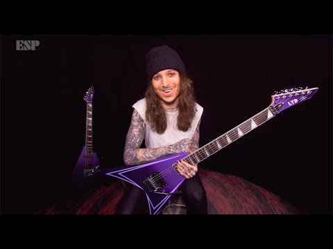 GUITARGUITAR ESP LTD Signature Alexi Laiho Ripped Purple Fade Satin Left Handed