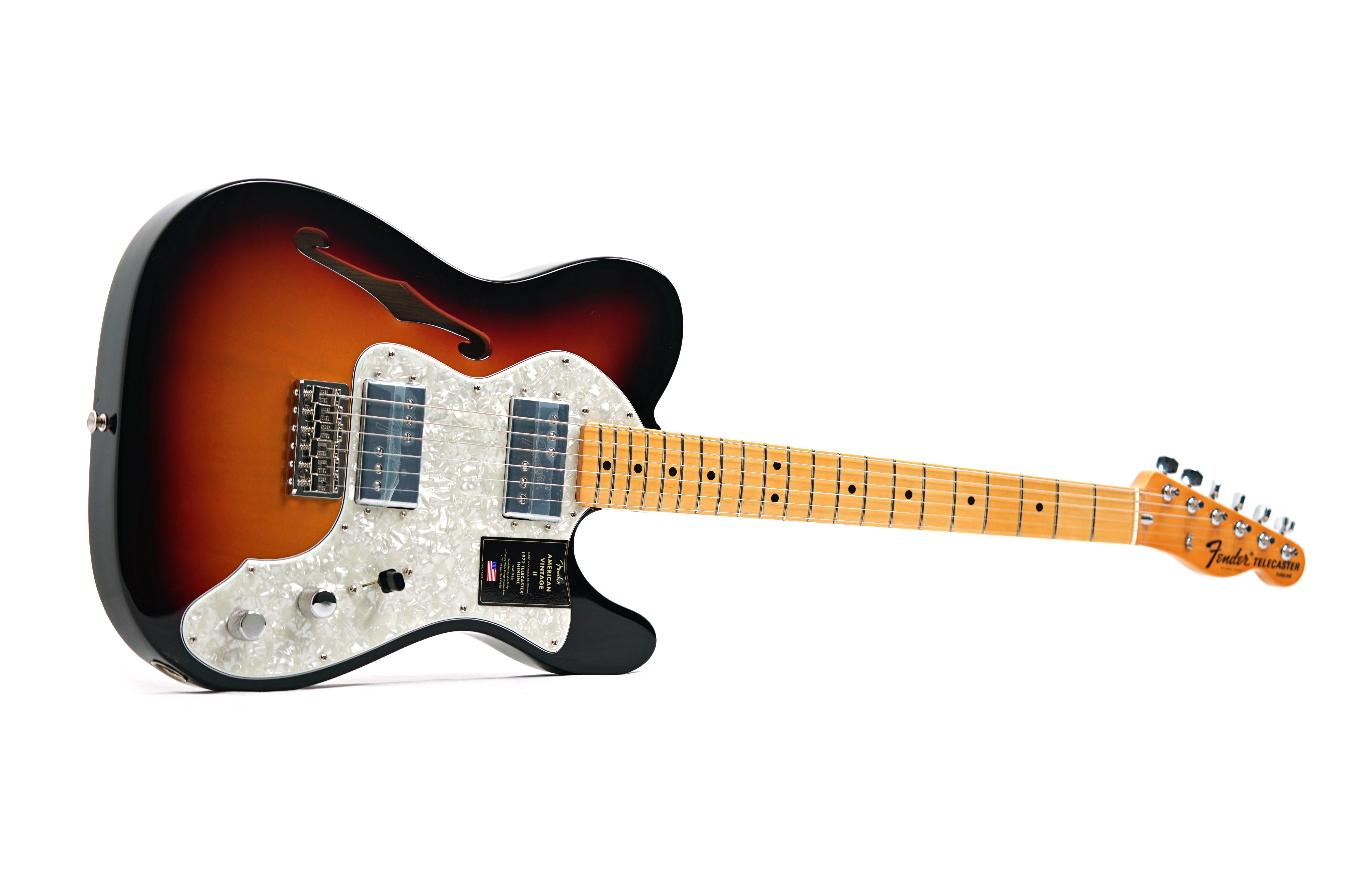 GUITARGUITAR Fender American Vintage II 72 Telecaster Thinline Maple Fingerboard 3 Colour Sunburst #V15929