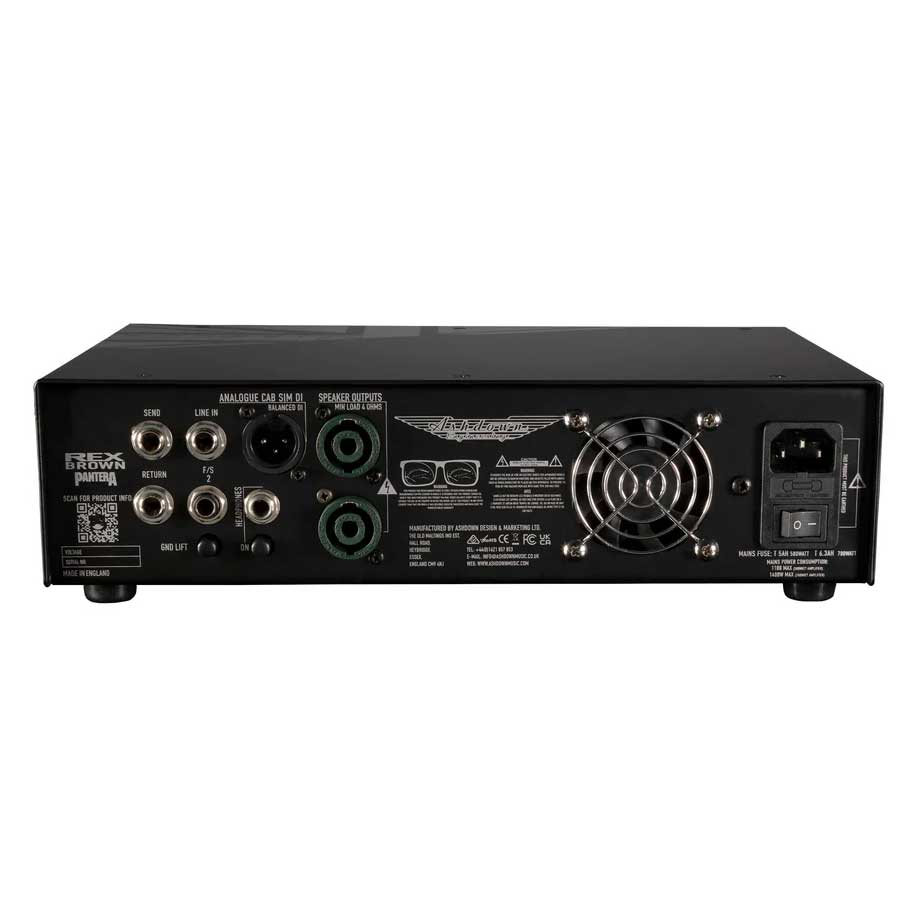 GUITARGUITAR Ashdown RB-800 Rex Brown Pantera Signature Solid State Bass Amp Head