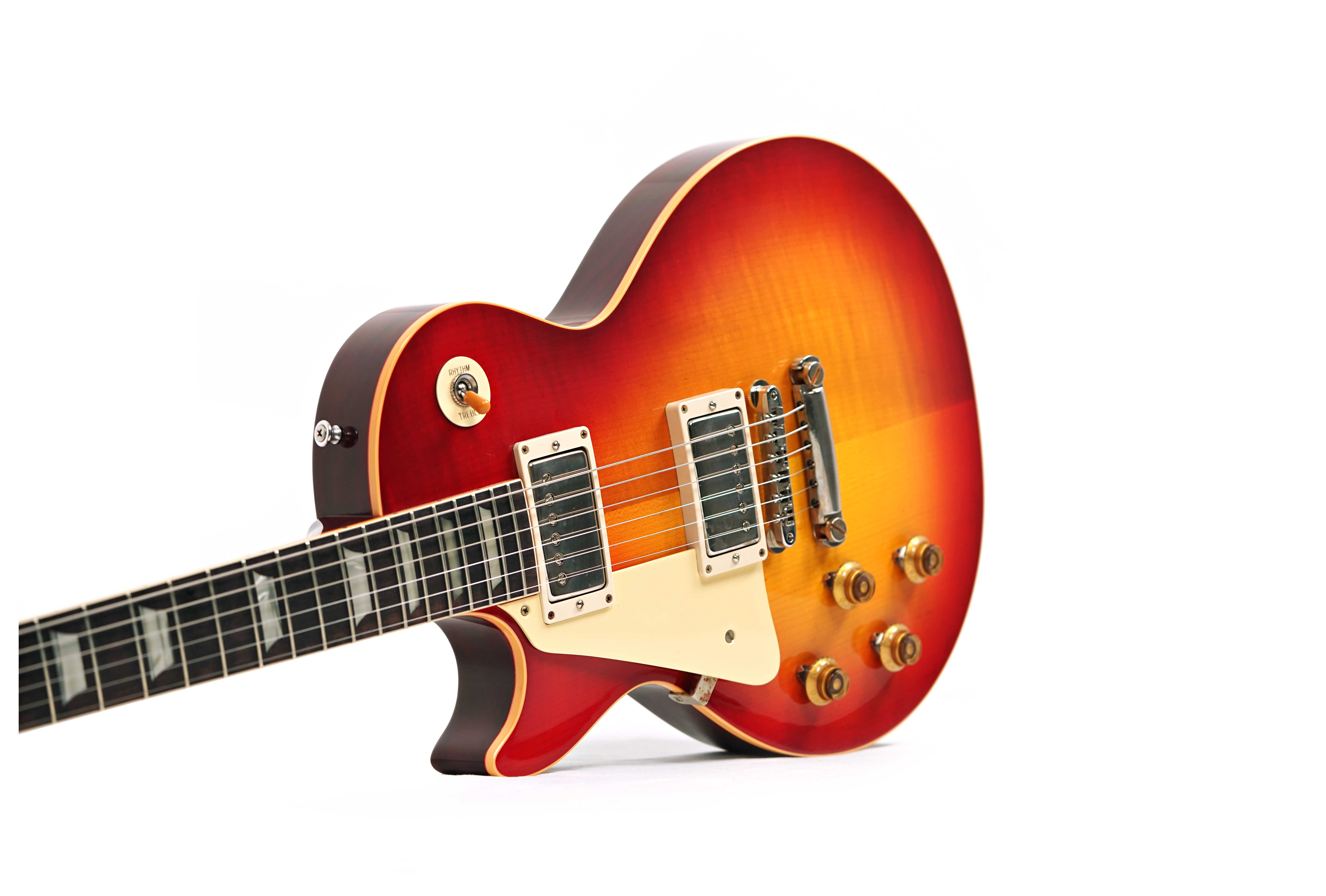 GUITARGUITAR Gibson Custom Shop 1958 Les Paul Standard Washed Cherry Sunburst VOS Left Handed #85762