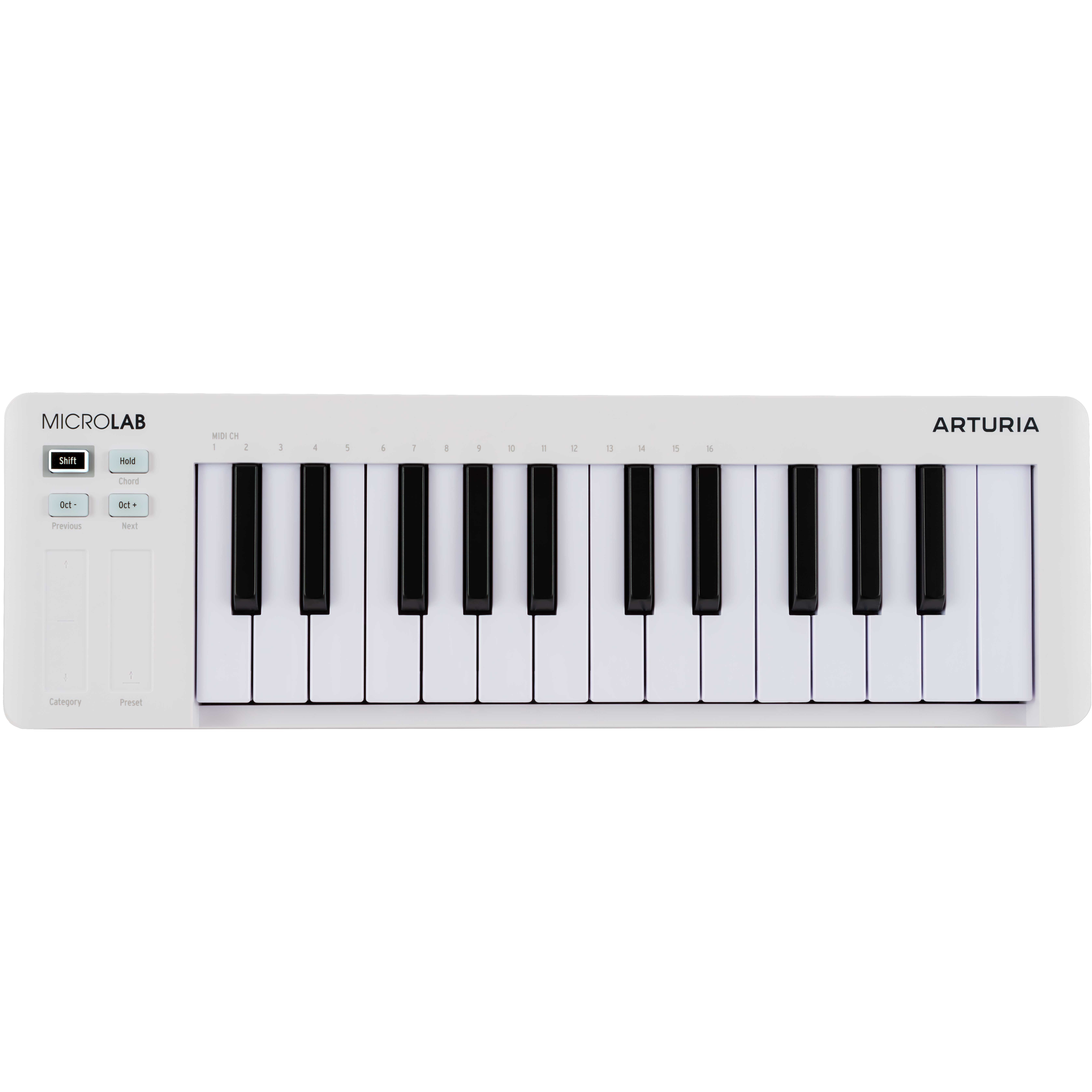 GUITARGUITAR Arturia Microlab MK3 White MIDI Keyboard