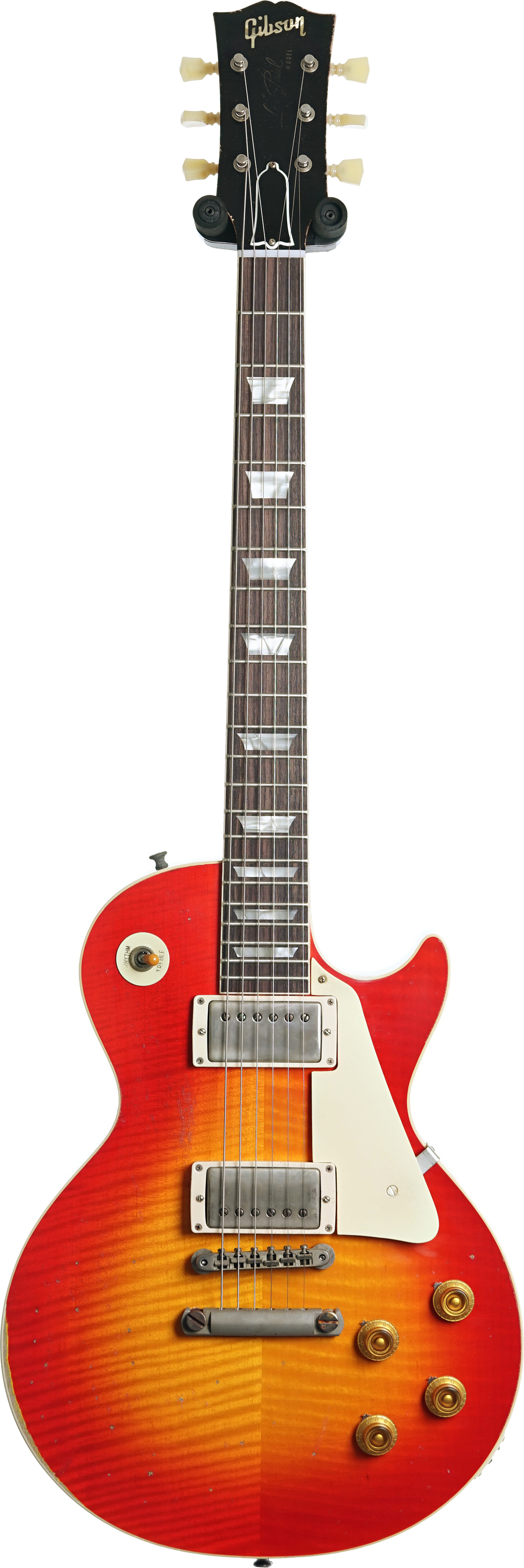 GUITARGUITAR Gibson Custom Shop 59 Les Paul Standard Made 2 Measure Wide Tomato Burst Murphy Lab Heavy Aged #04316