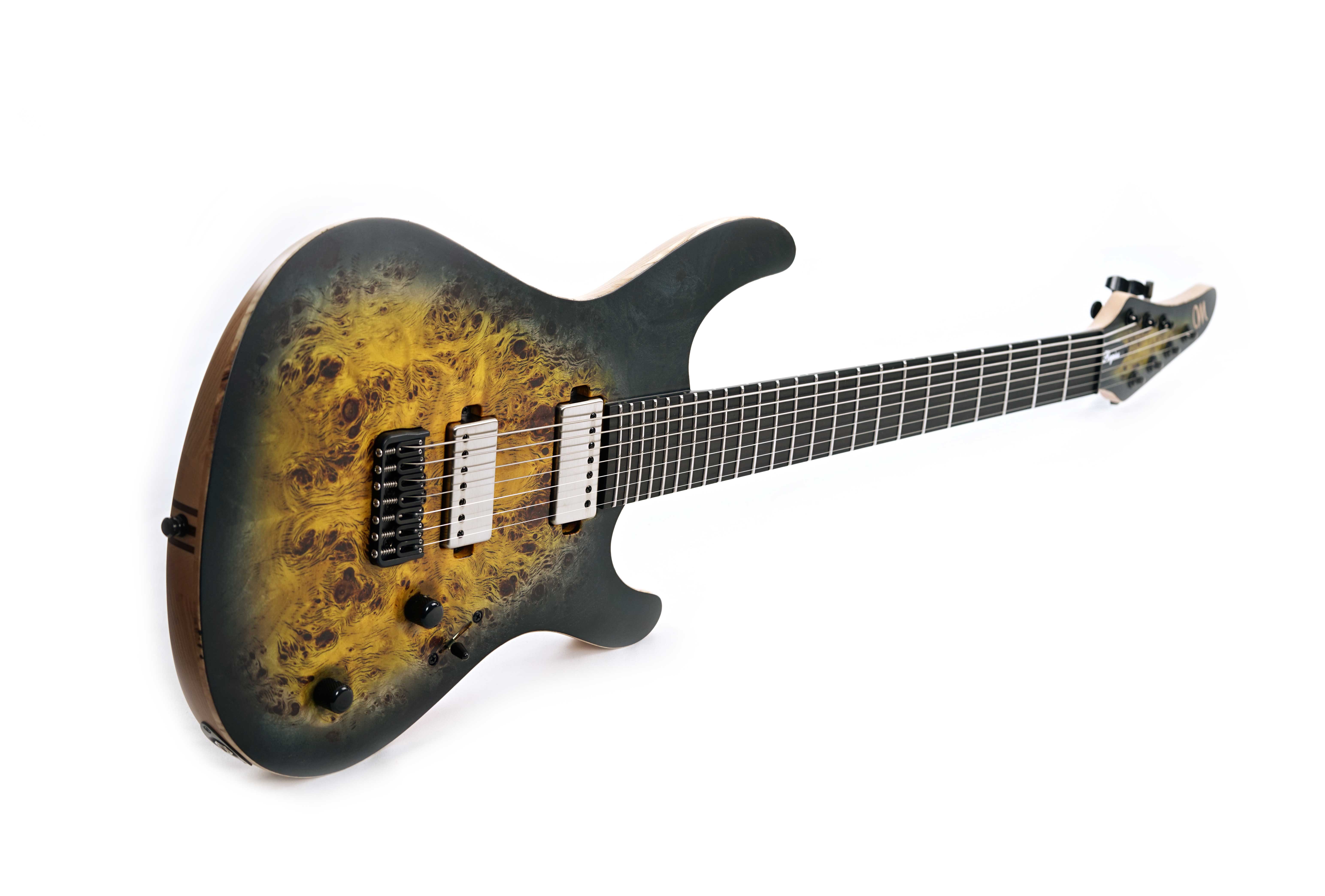 GUITARGUITAR Mayones Regius 7 Eye Poplar 4A Custom Nuclear Burst Satin Black Hardware #RF2409980
