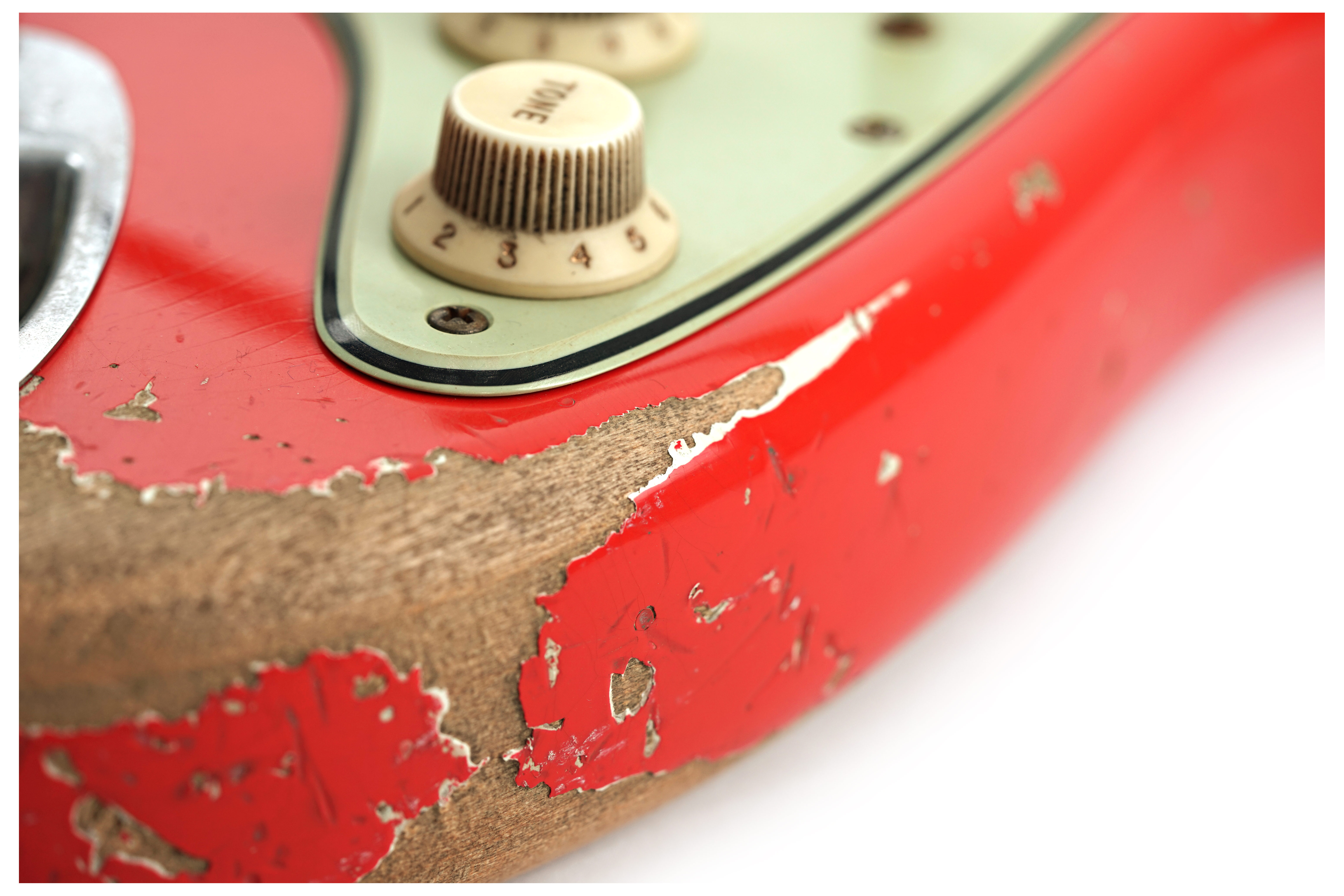 GUITARGUITAR Fender Custom Shop 61 Stratocaster Relic Fiesta Red Master Built by Levi Perry #R132225