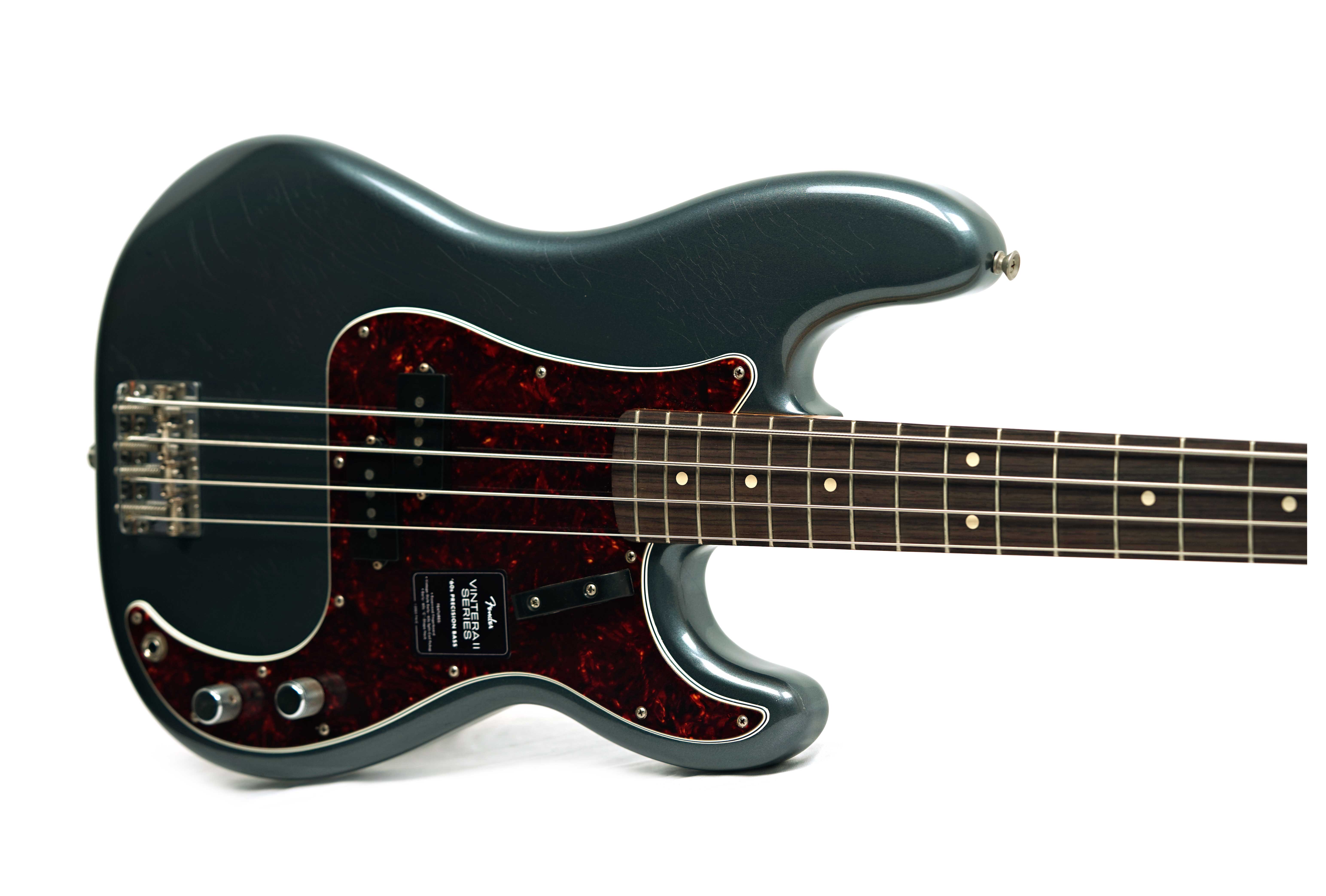 GUITARGUITAR Fender Limited Edition Vintera II Road Worn '60s Precision Bass Rosewood Fingerboard Charcoal Frost Metallic #MX25138294