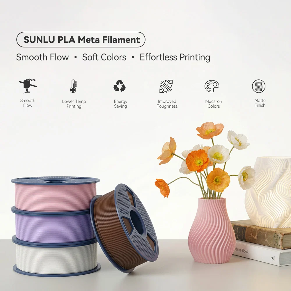 [MOQ: 6KG] PLA Macaron Colors (PLA Meta) 3D Printer Filament 1KG