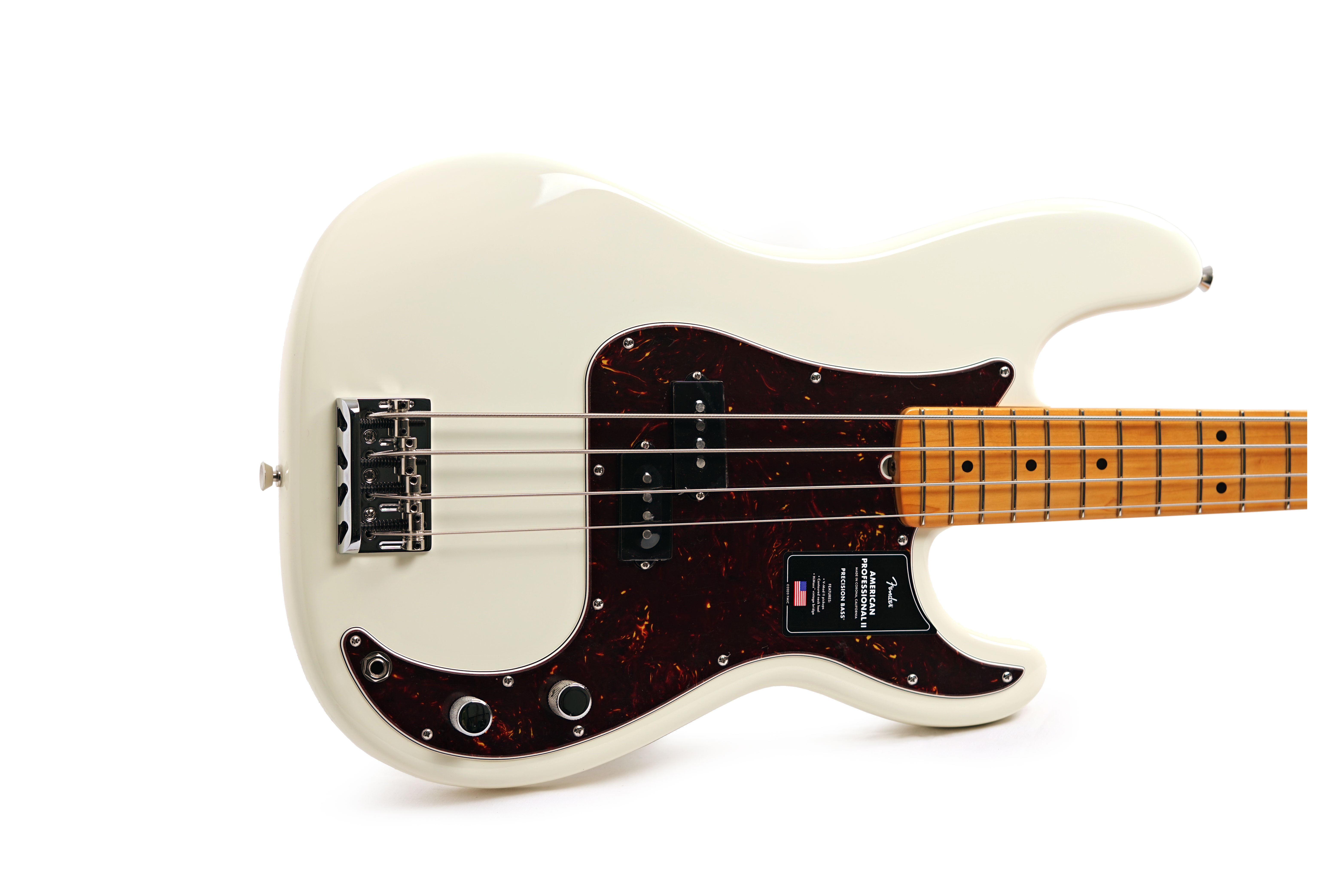 GUITARGUITAR Fender American Professional II Precision Bass Olympic White Maple Fingerboard #US25100970