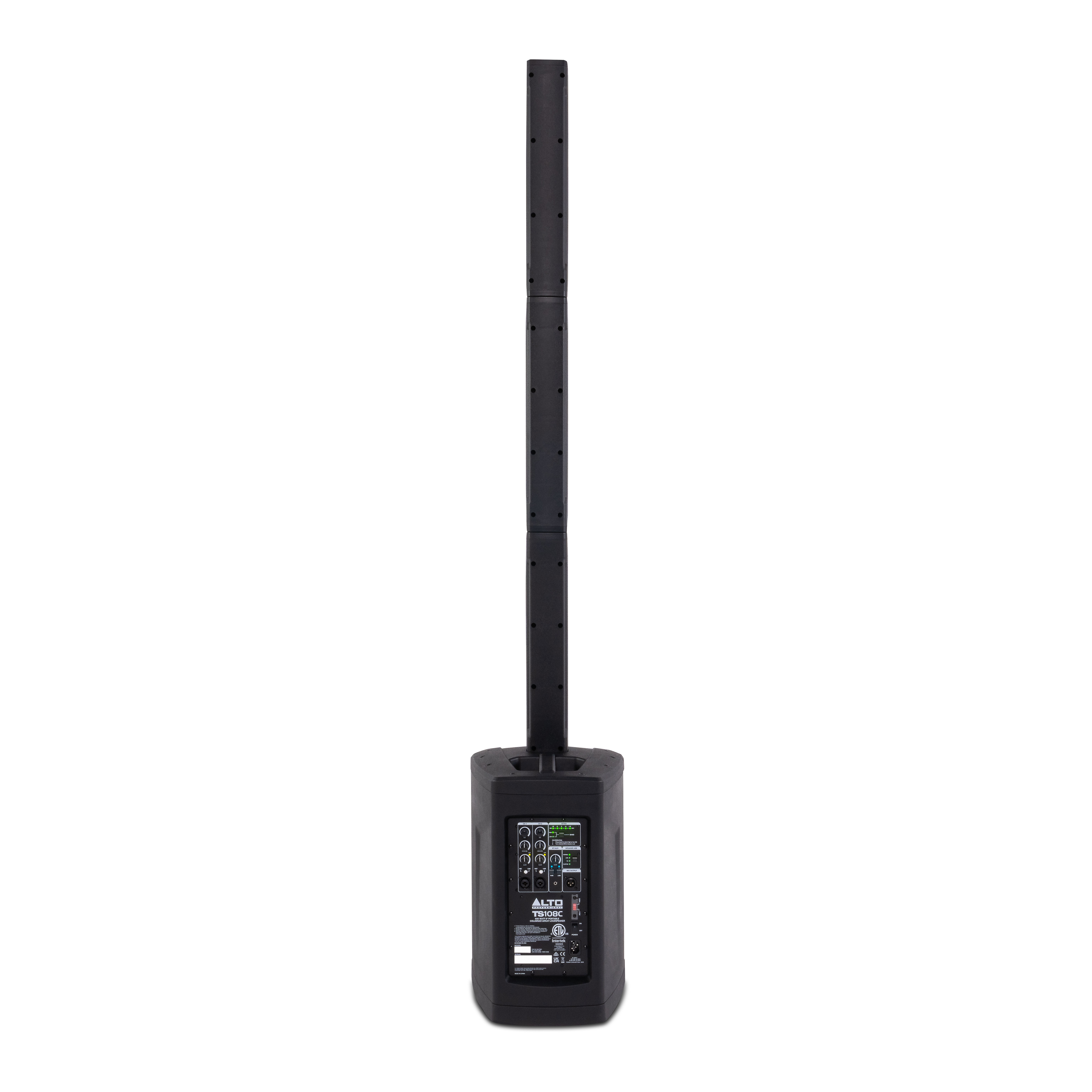 GUITARGUITAR Alto TS108C 600-Watt Portable Powered Column Array Loudspeaker with 3CH Digital Mixer and Bluetooth