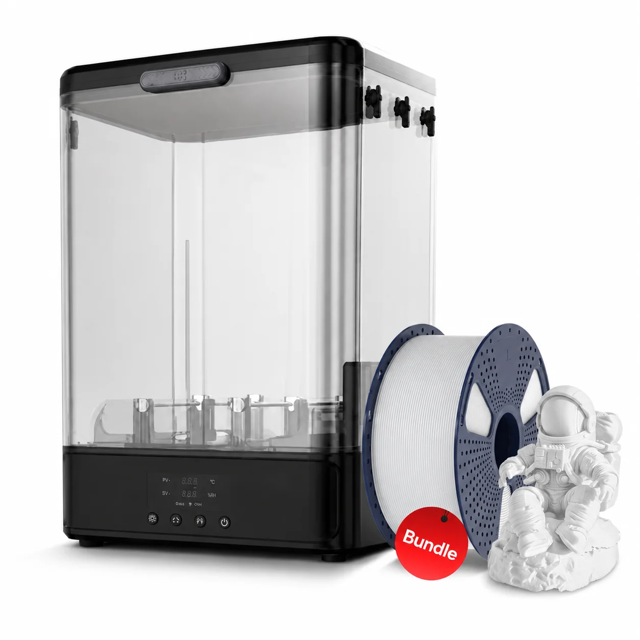 SUNLU FilaDryer SP2, 2-in-1 Filament Dryer Combine with Storage Box, Compatible with spool size 1kg×2 or 2kg×1 or 3kg×1