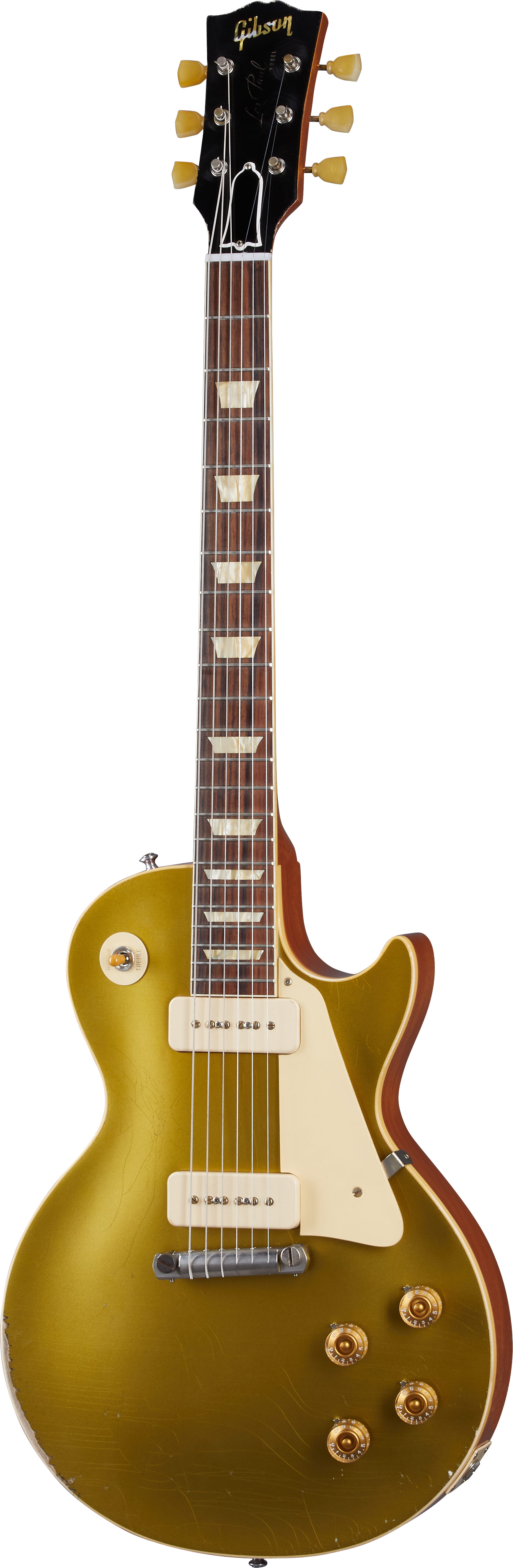 GUITARGUITAR Gibson Custom Shop Murphy Lab 1954 Les Paul Goldtop Reissue Heavy Aged Double Gold