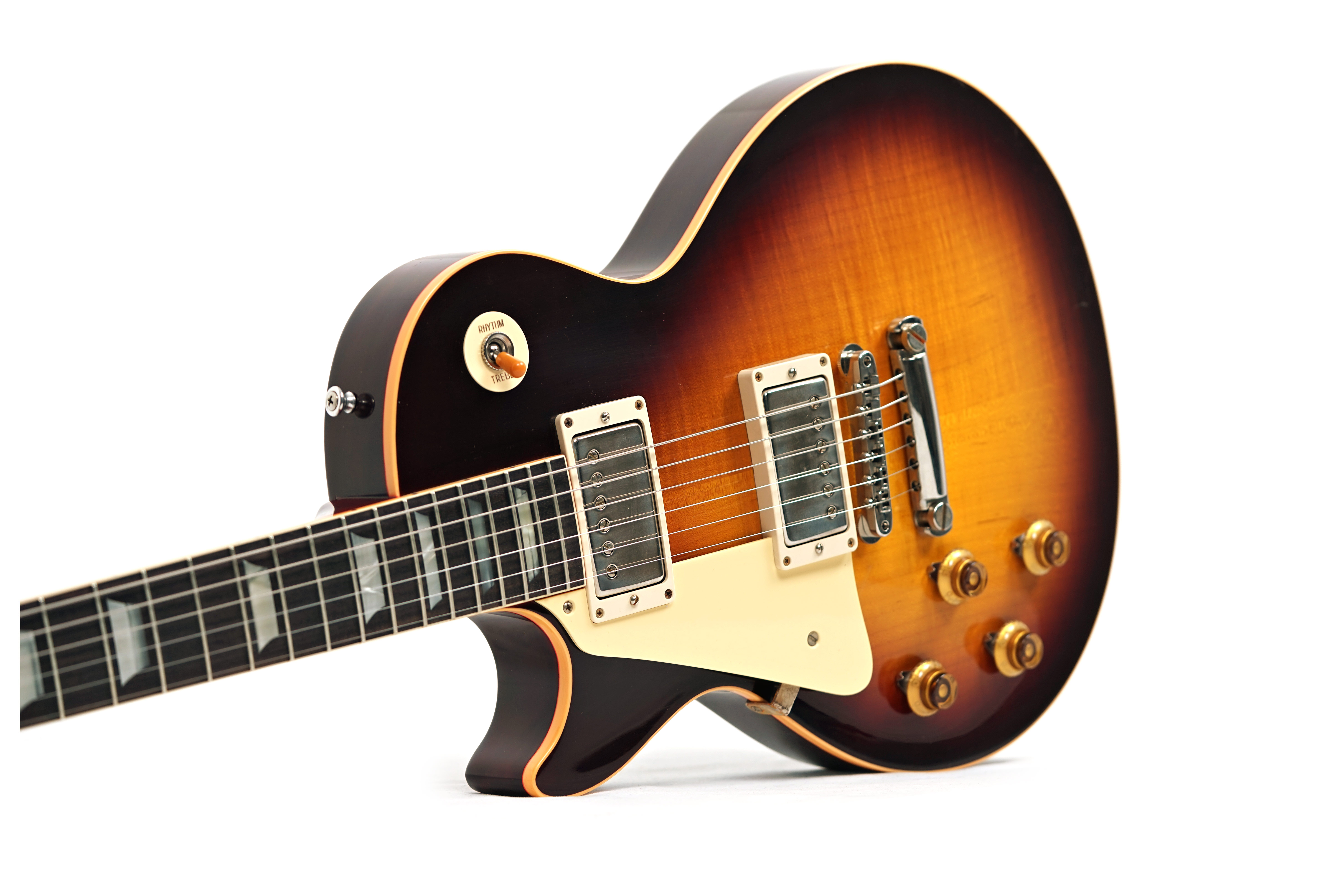 GUITARGUITAR Gibson Custom Shop 1958 Les Paul Standard Reissue VOS Left Handed Bourbon Burst #85756