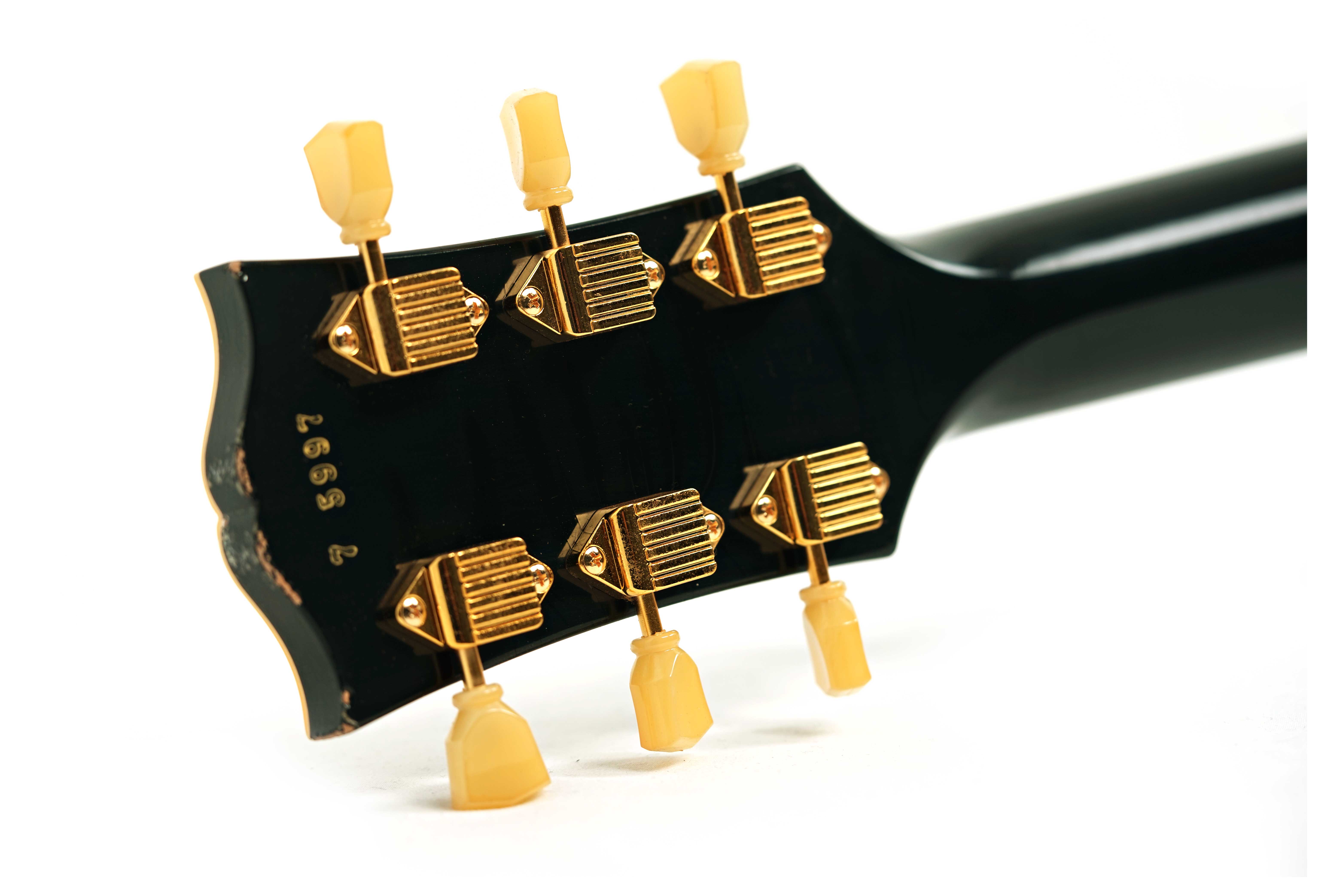 GUITARGUITAR Gibson Custom Shop Murphy Lab 1957 Les Paul Custom Reissue 3-Pickup Bigsby Light Aged #75997