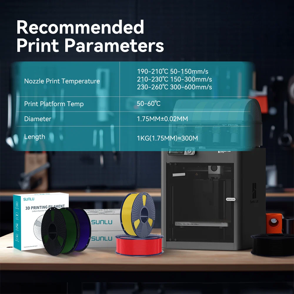 [MOQ: 6KG] High Speed PLA+(PLA Plus), HS_PLA+ 3D Printer Filament 1KG