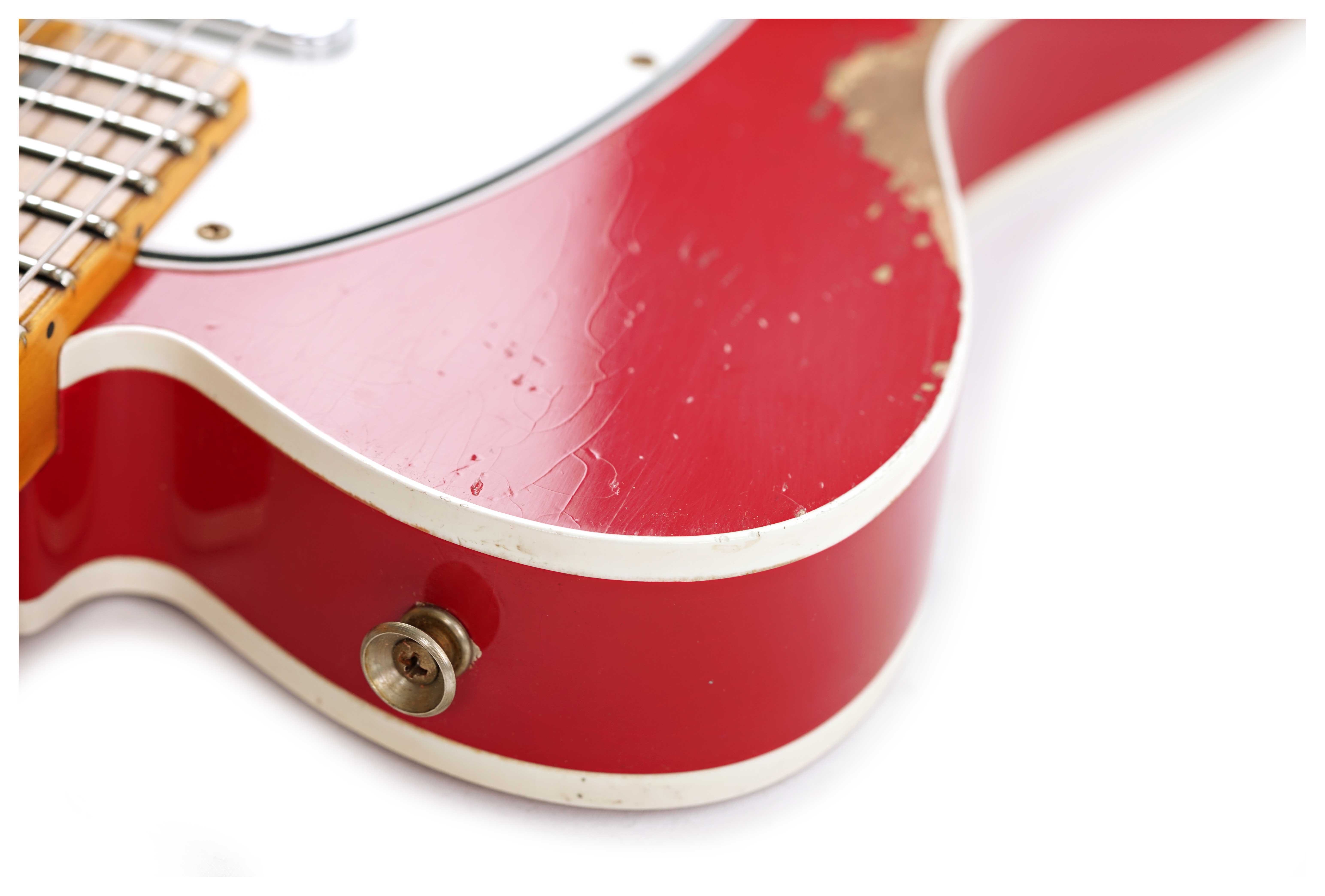 GUITARGUITAR Fender Custom Shop 1965 Telecaster Custom Heavy Relic Dakota Red Maple Fingerboard