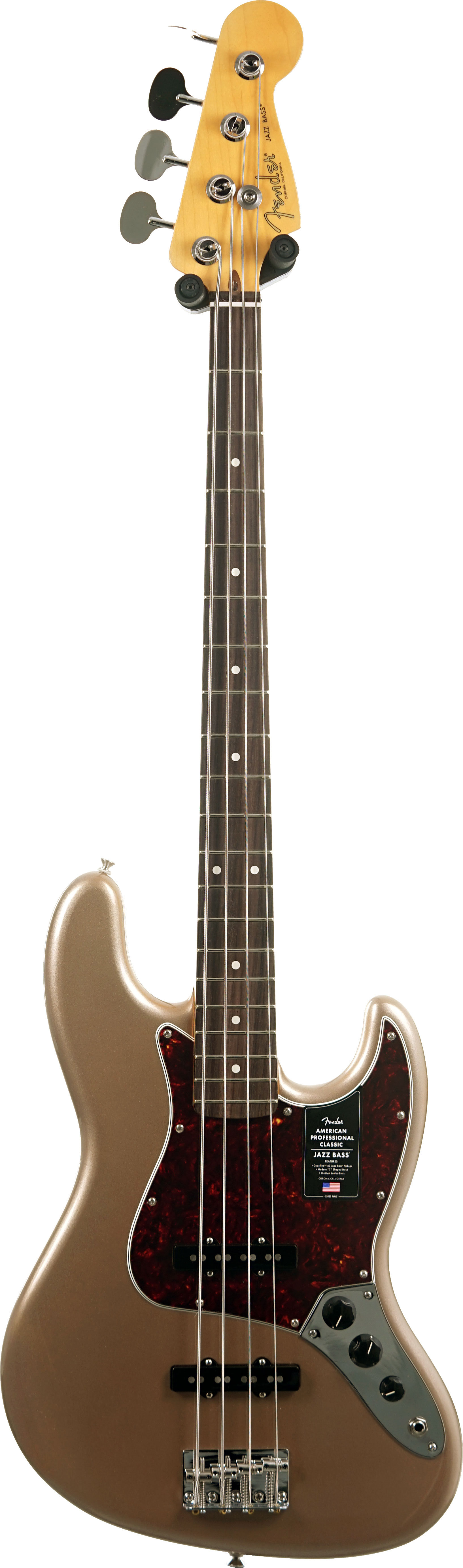 GUITARGUITAR Fender American Professional Classic Jazz Bass Faded Firemist Gold Rosewood Fingerboard #US25070649