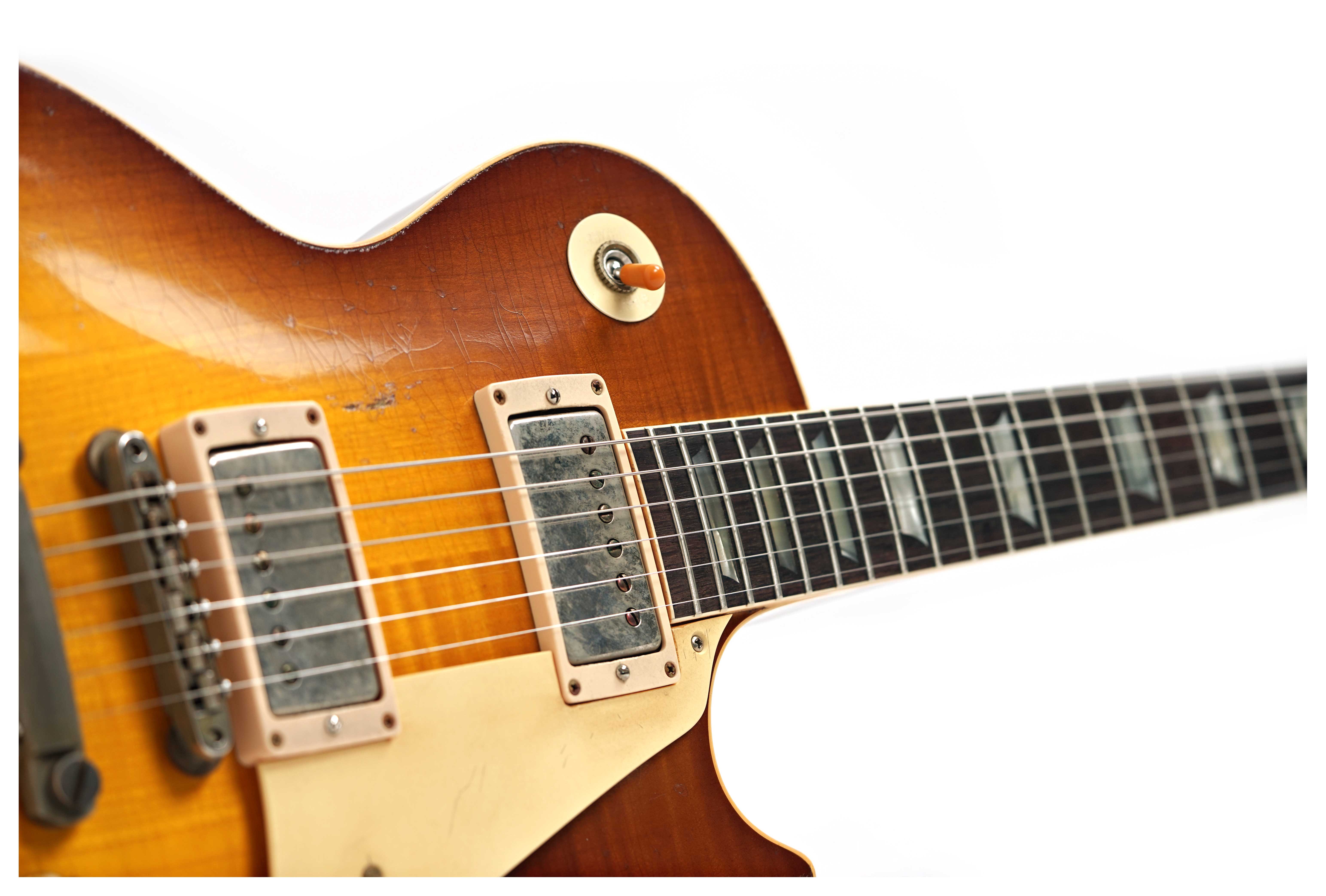 GUITARGUITAR Gibson Custom Shop Murphy Lab 1959 Les Paul Standard Reissue Heavy Aged Golden Poppy Burst #951703