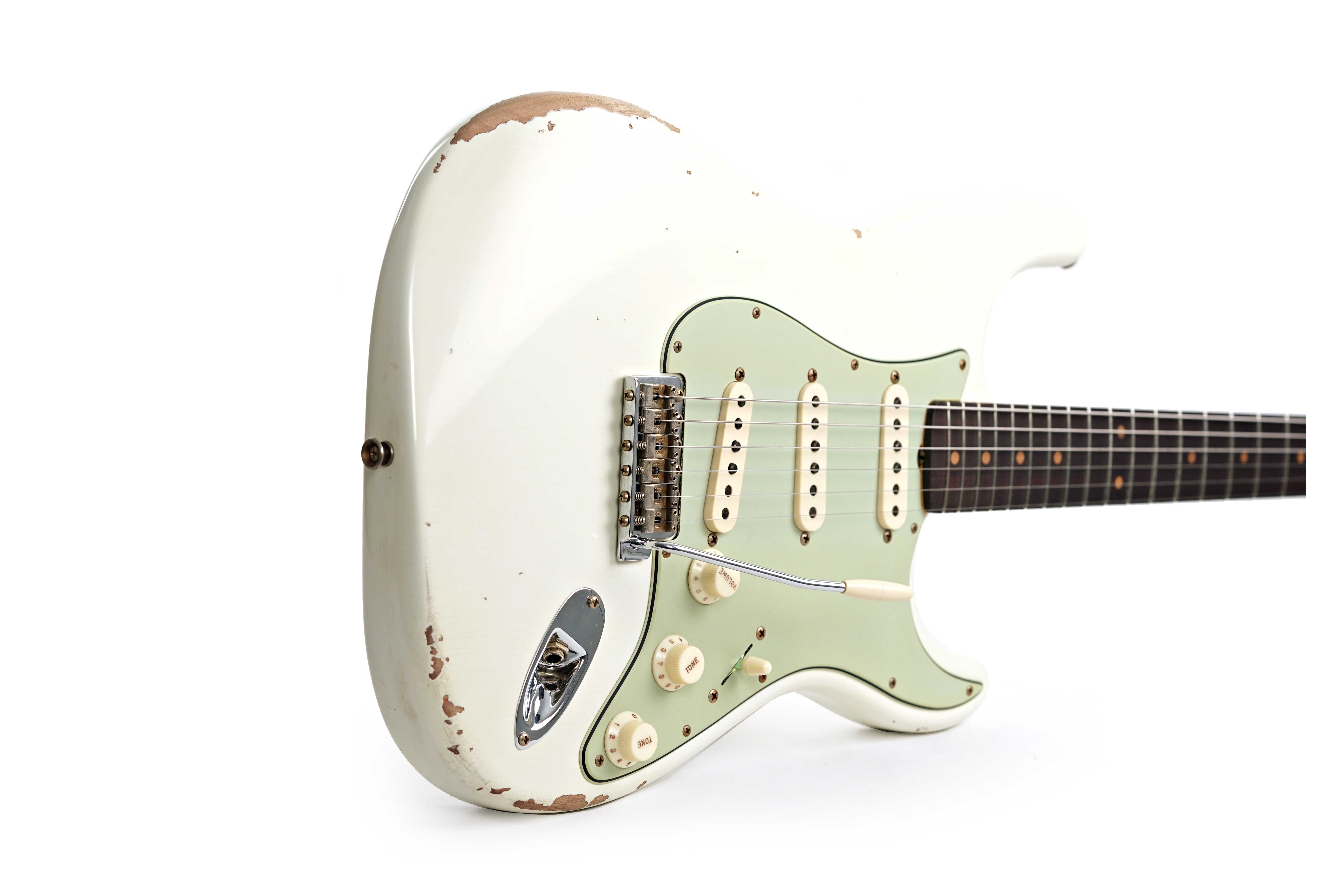 GUITARGUITAR Fender Custom Shop 1962 Stratocaster Relic Aged Olympic White #CZ586958
