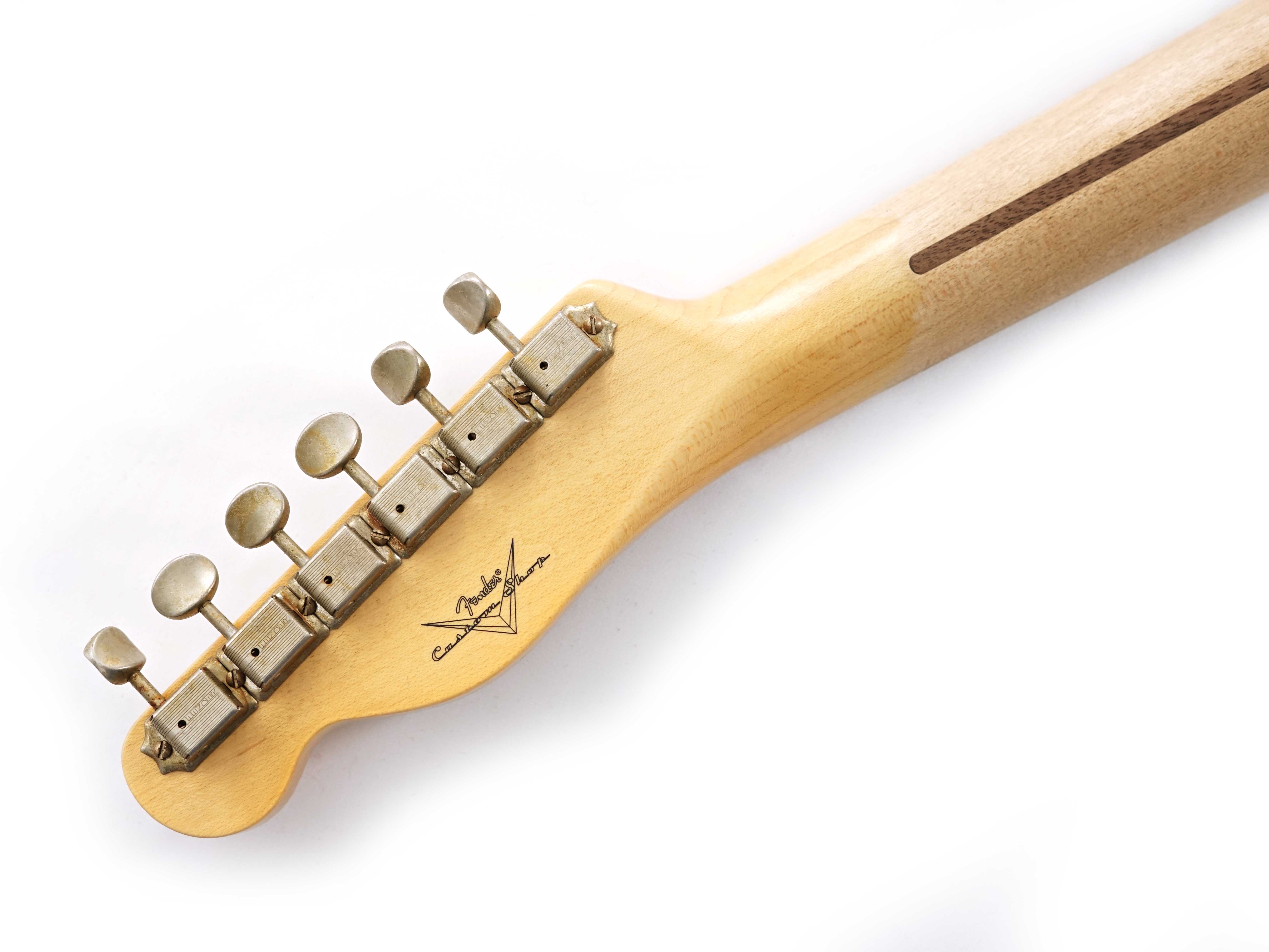 GUITARGUITAR Fender Custom Shop 1950 Double Esquire Journeyman Relic Faded Nocaster Blonde #R138580