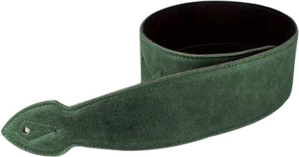 GUITARGUITAR Leathergraft Softy 2.5in Guitar Strap - Green