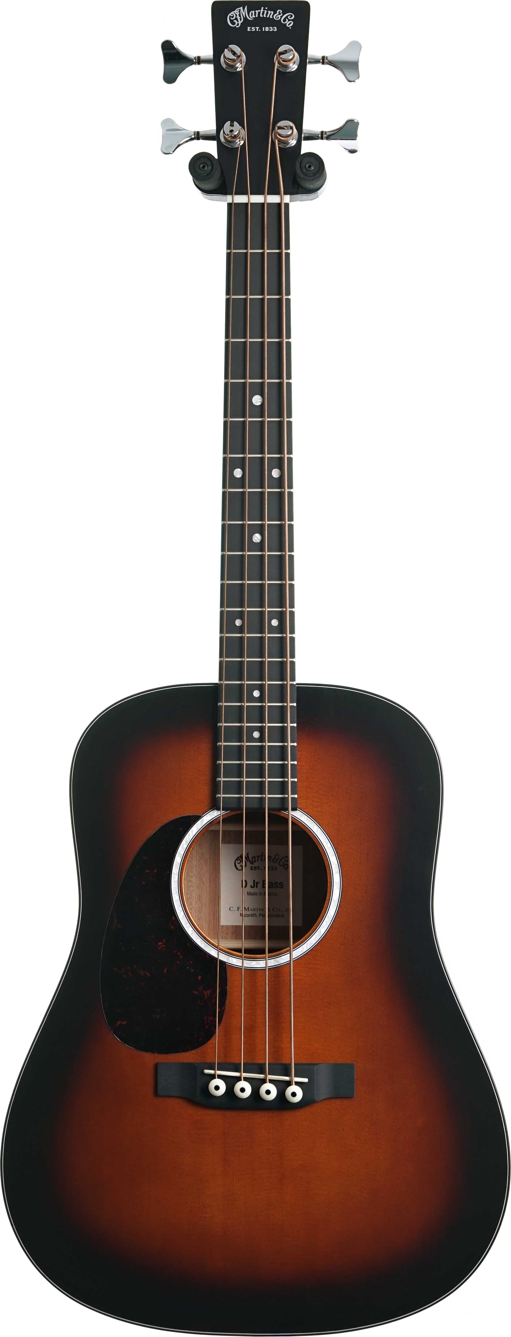 GUITARGUITAR Martin DJR-10E Dreadnought Junior Short Scale Acoustic Bass Burst Left Handed