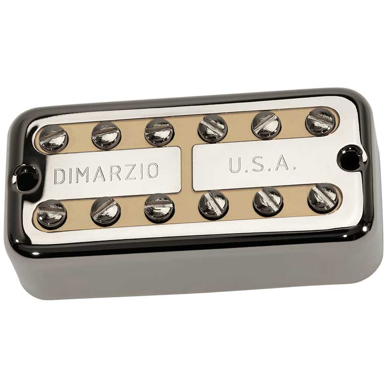 GUITARGUITAR DiMarzio New'Tron Bridge Pickup F-Spaced Nickel Cover Cream Insert Humbucker Pickup