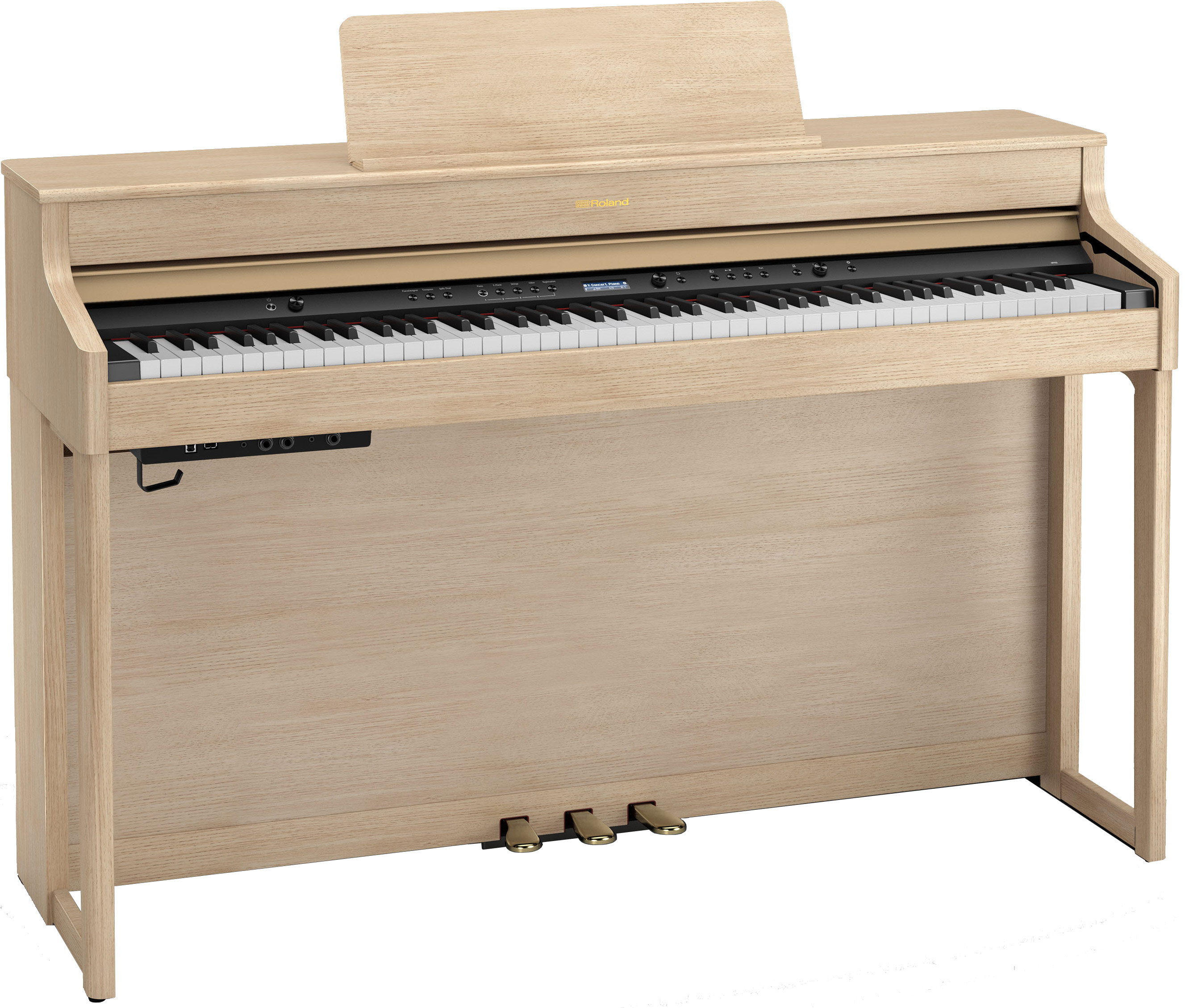 GUITARGUITAR Roland HP702 Digital Piano Light Oak