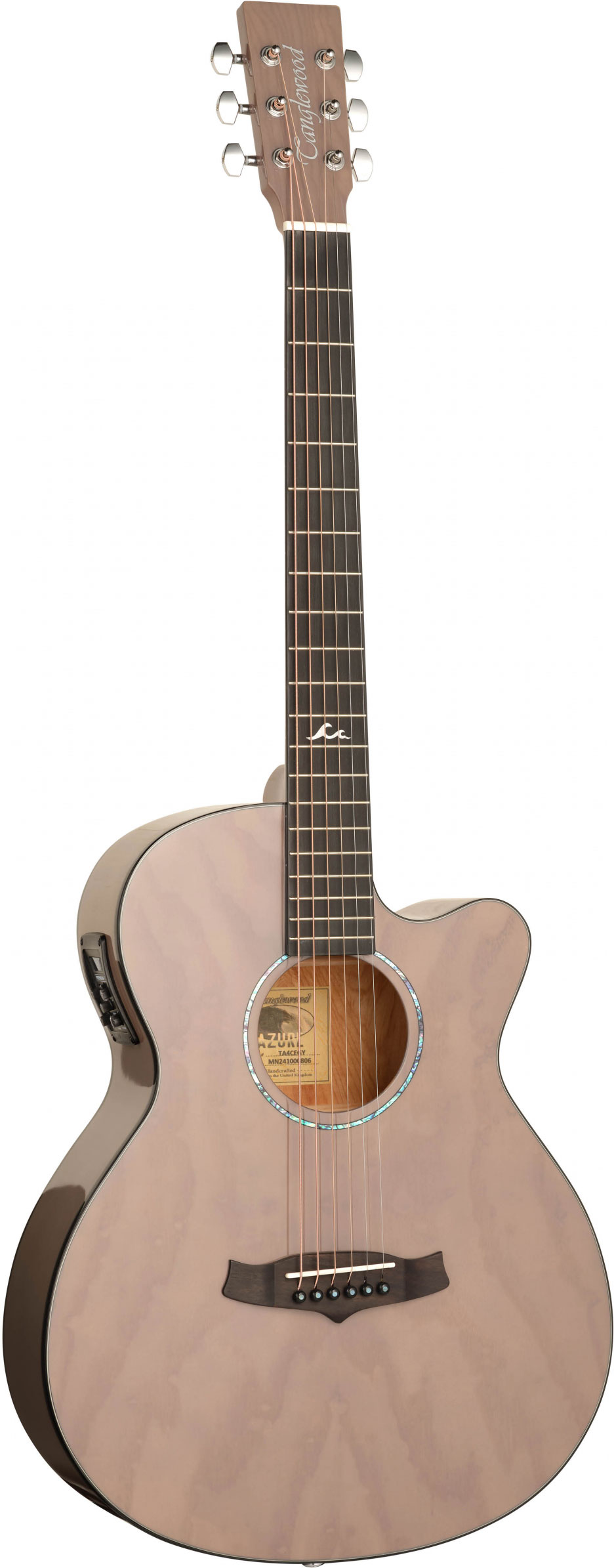 GUITARGUITAR Tanglewood TA4CEGY Electro Acoustic Super Folk Cutaway Harbour Grey