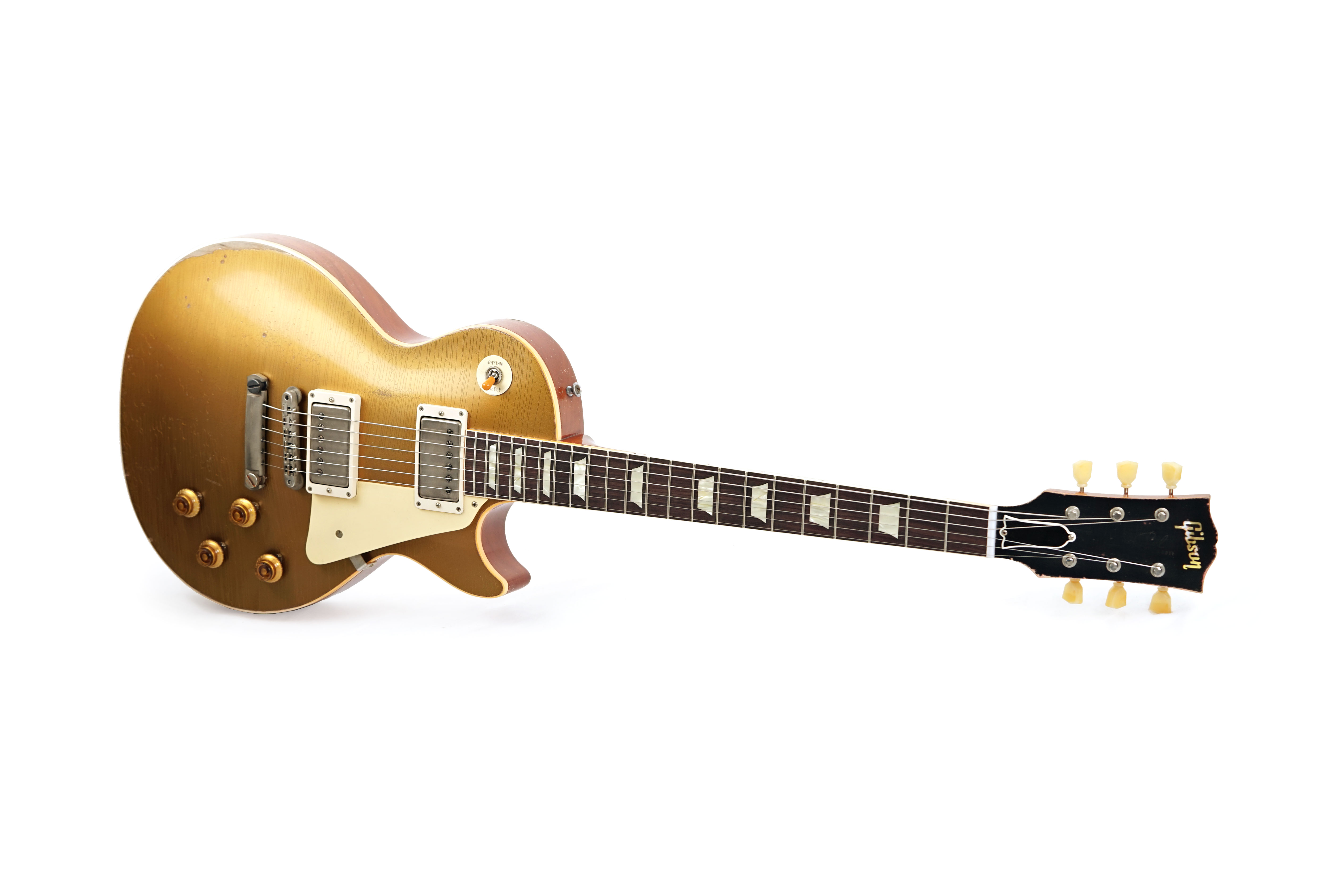 GUITARGUITAR Gibson Custom Shop Murphy Lab 1957 Les Paul Standard Reissue Ultra Heavy Aged Double Gold #742150