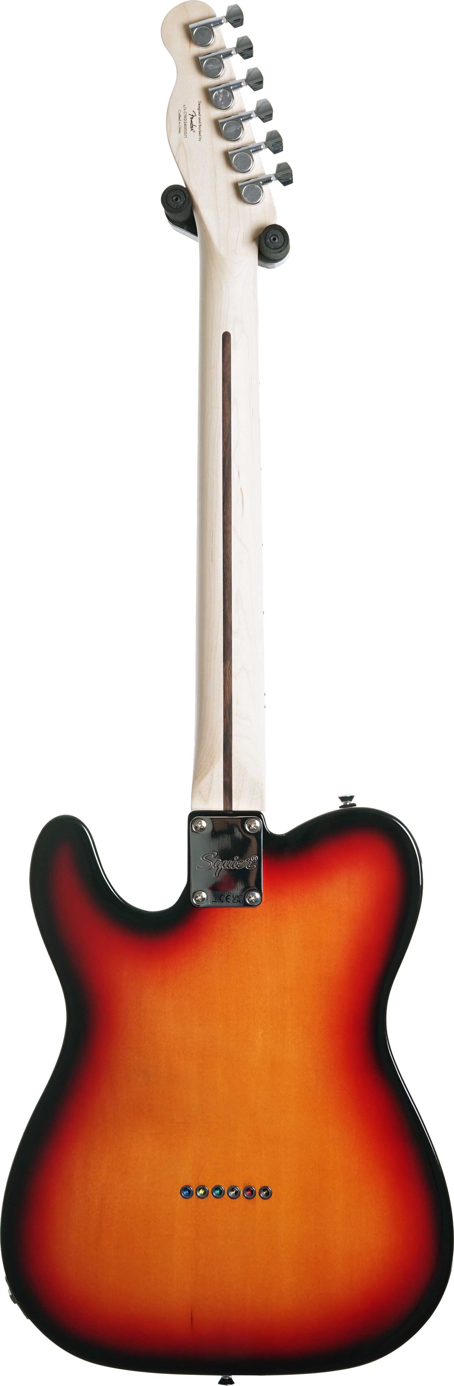 GUITARGUITAR Squier Affinity Series Telecaster Thinline White Pickguard 3-Colour Sunburst Maple Fingerboard
