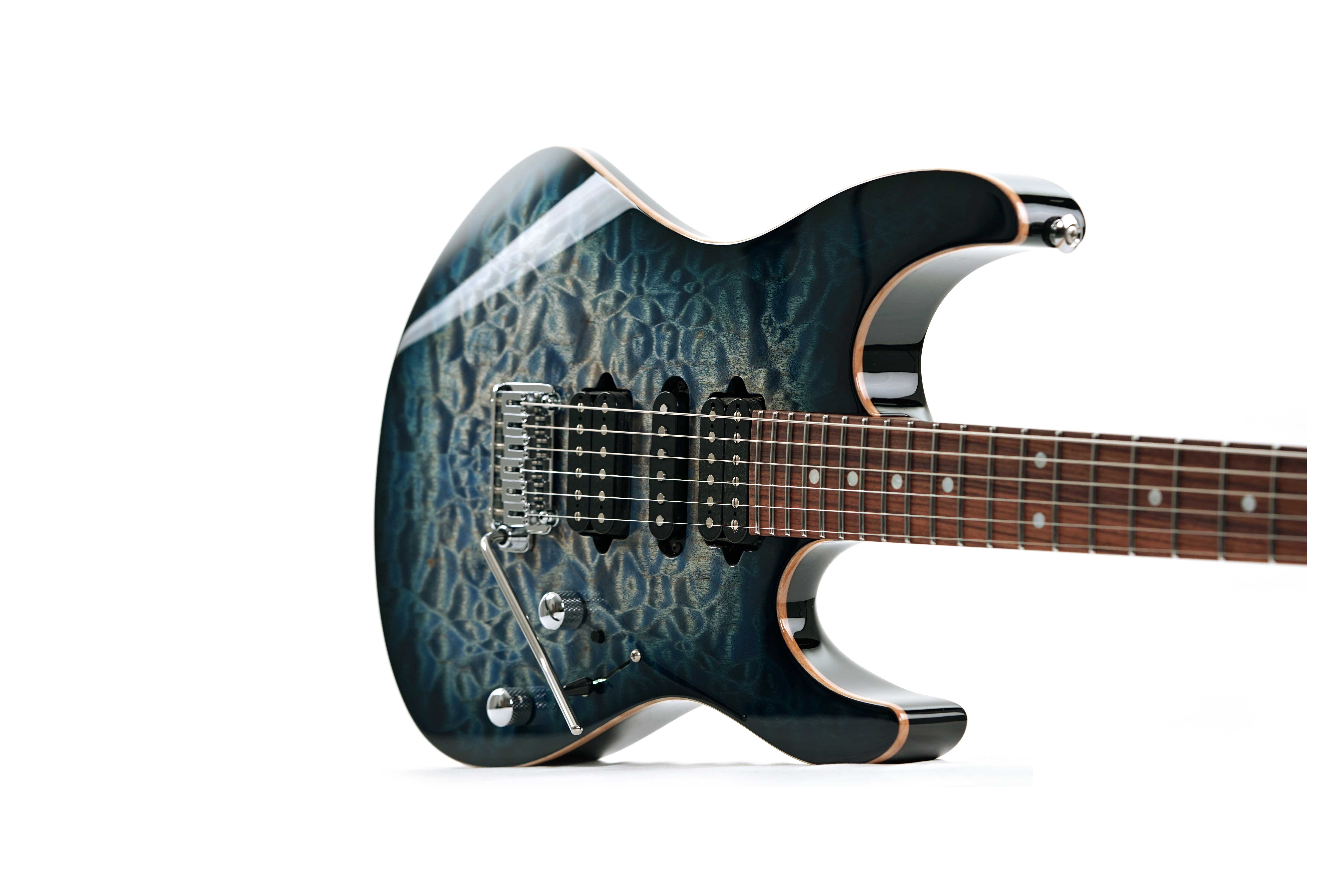 GUITARGUITAR Suhr Custom Modern Quilt Faded Trans Whale Blue Burst 73778